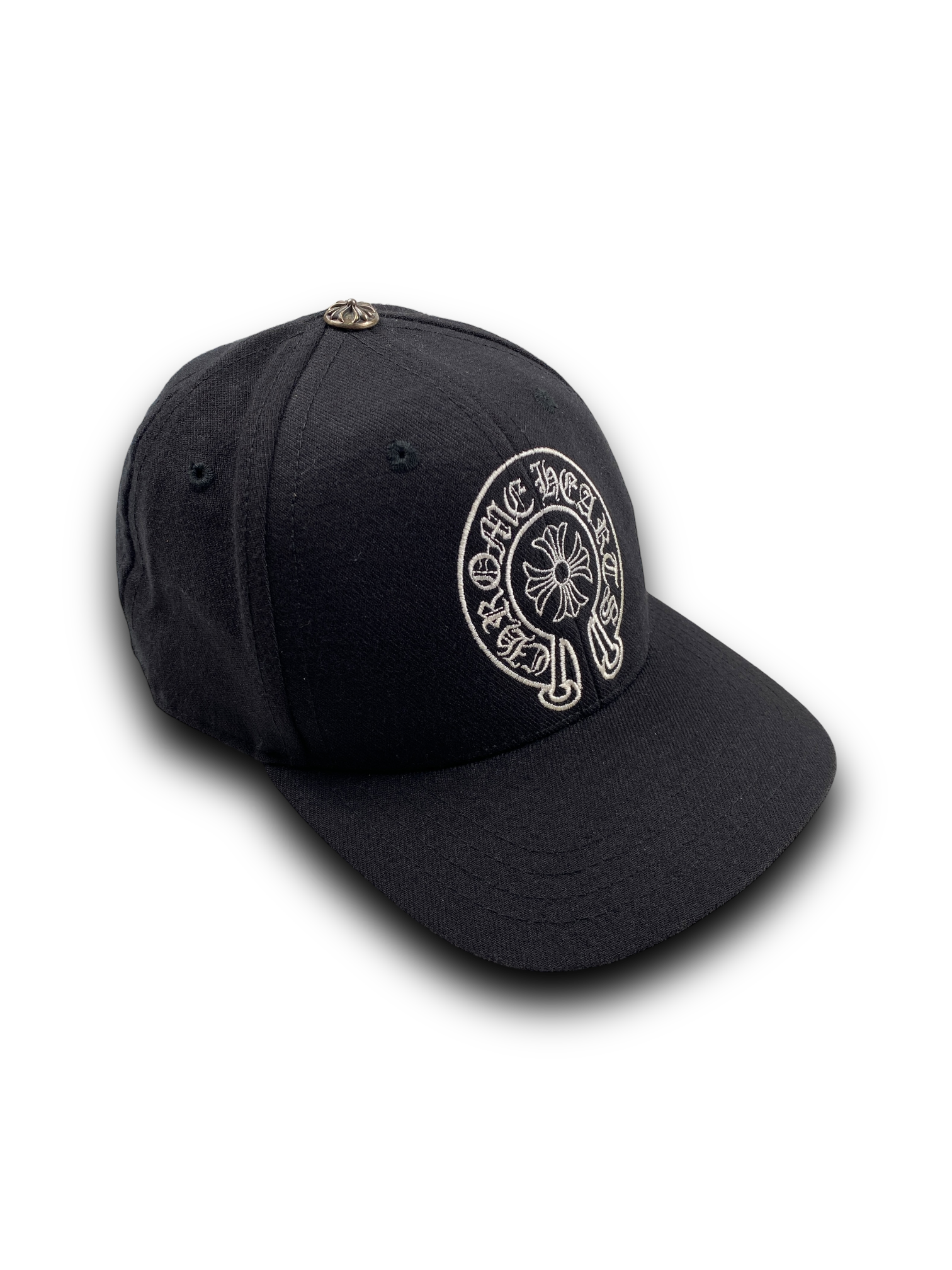 Chrome Hearts Black Horseshoe Baseball Cap