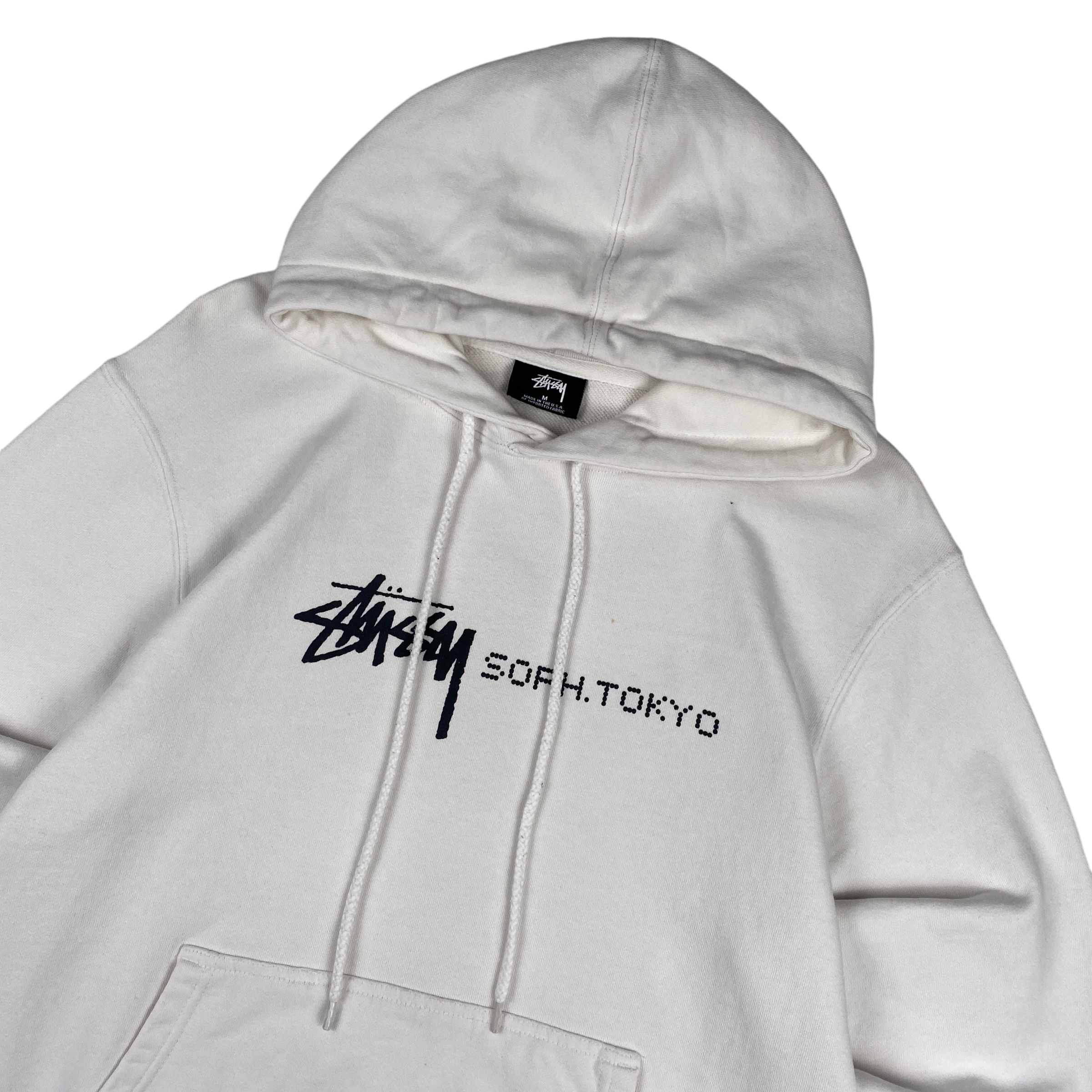 Stussy White Tokyo Logo Hoodie