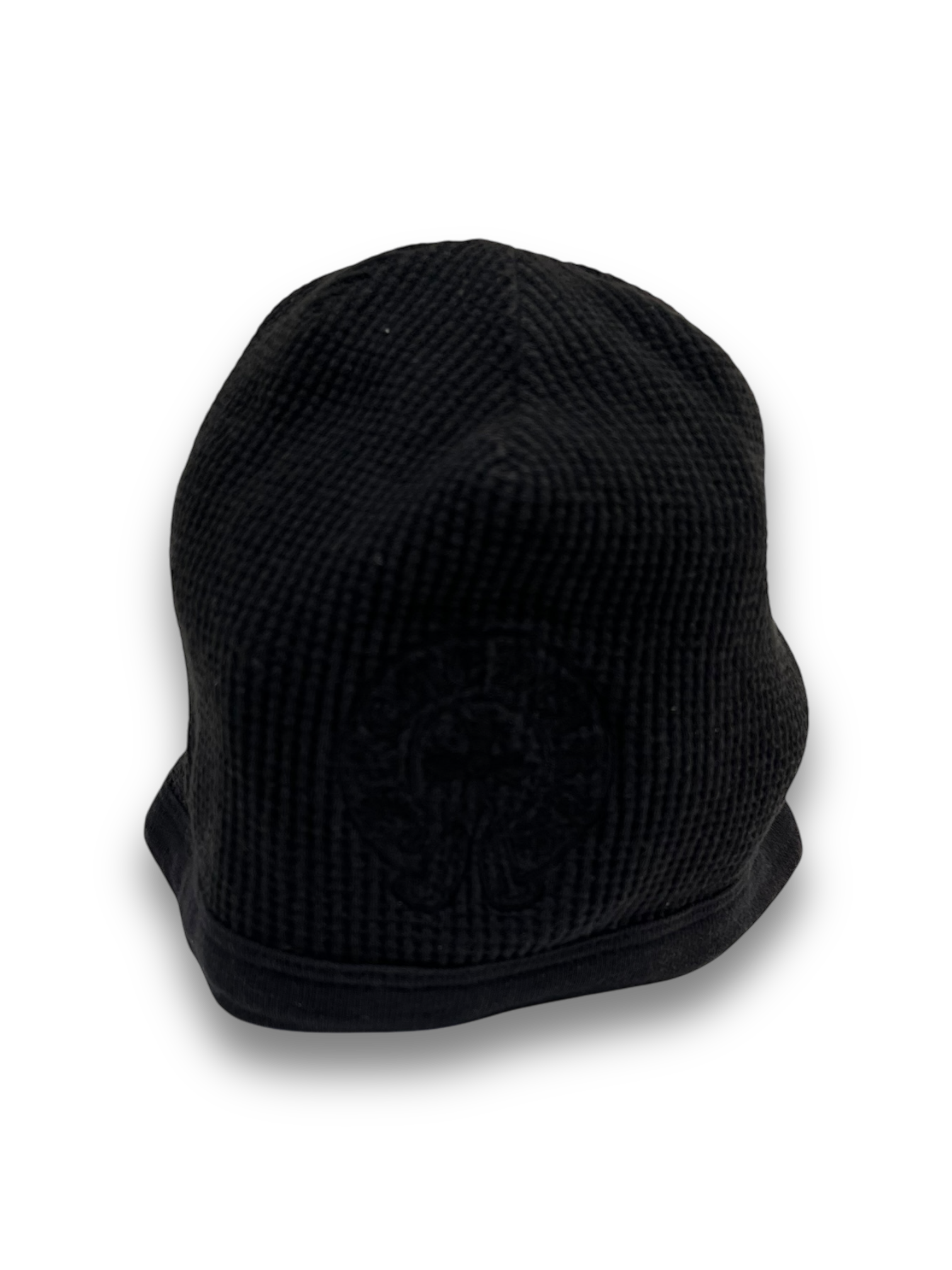 Chrome Hearts Black Horseshoe Logo Beanie