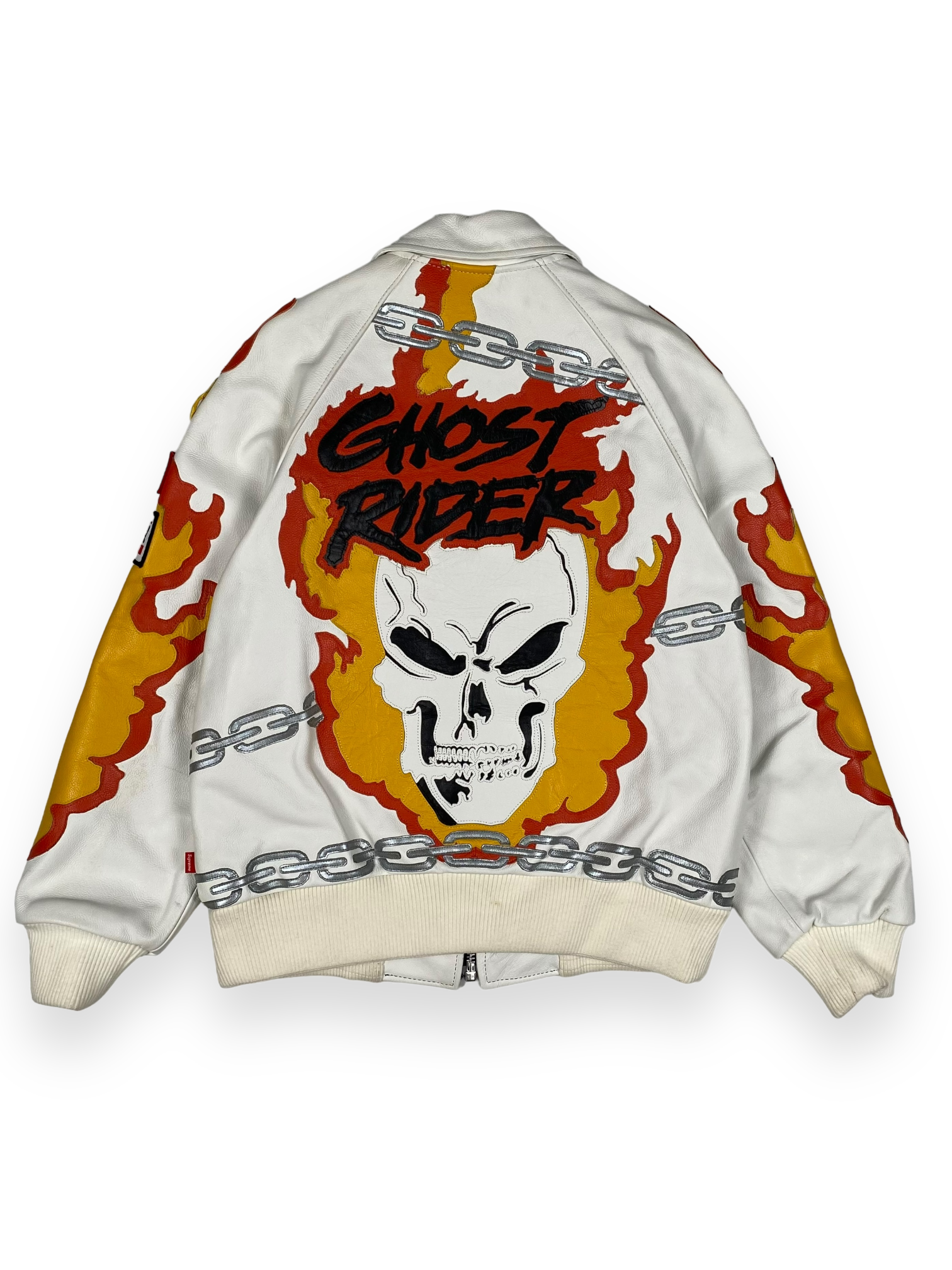 2019 Supreme Vanson Leather Ghost Rider Jacket