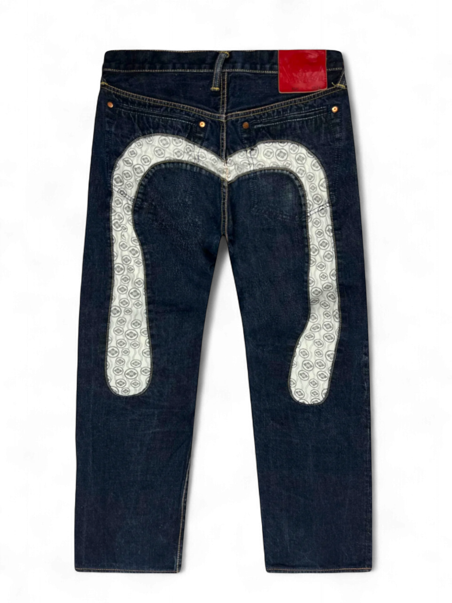 Evisu Diacock White Material Diacock Jeans