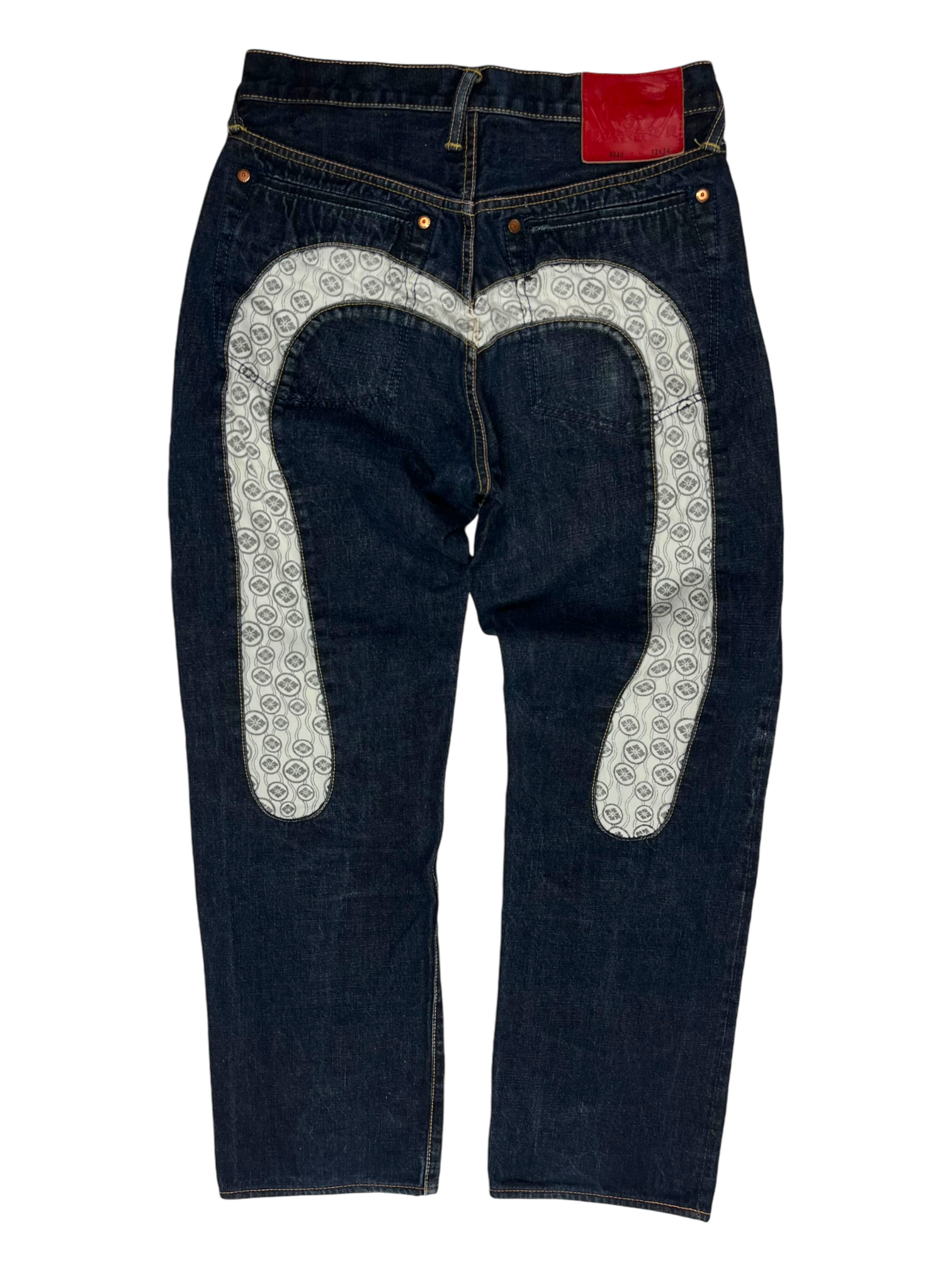 Evisu Diacock White Material Diacock Jeans