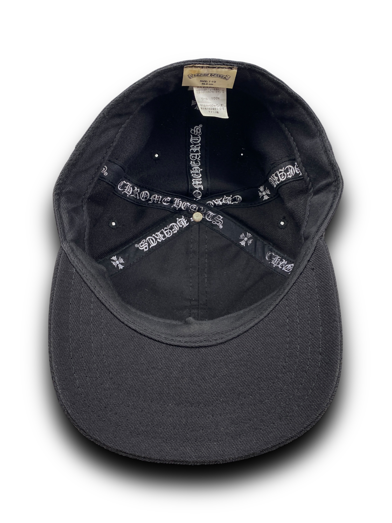 Chrome Hearts Black Horseshoe Baseball Cap