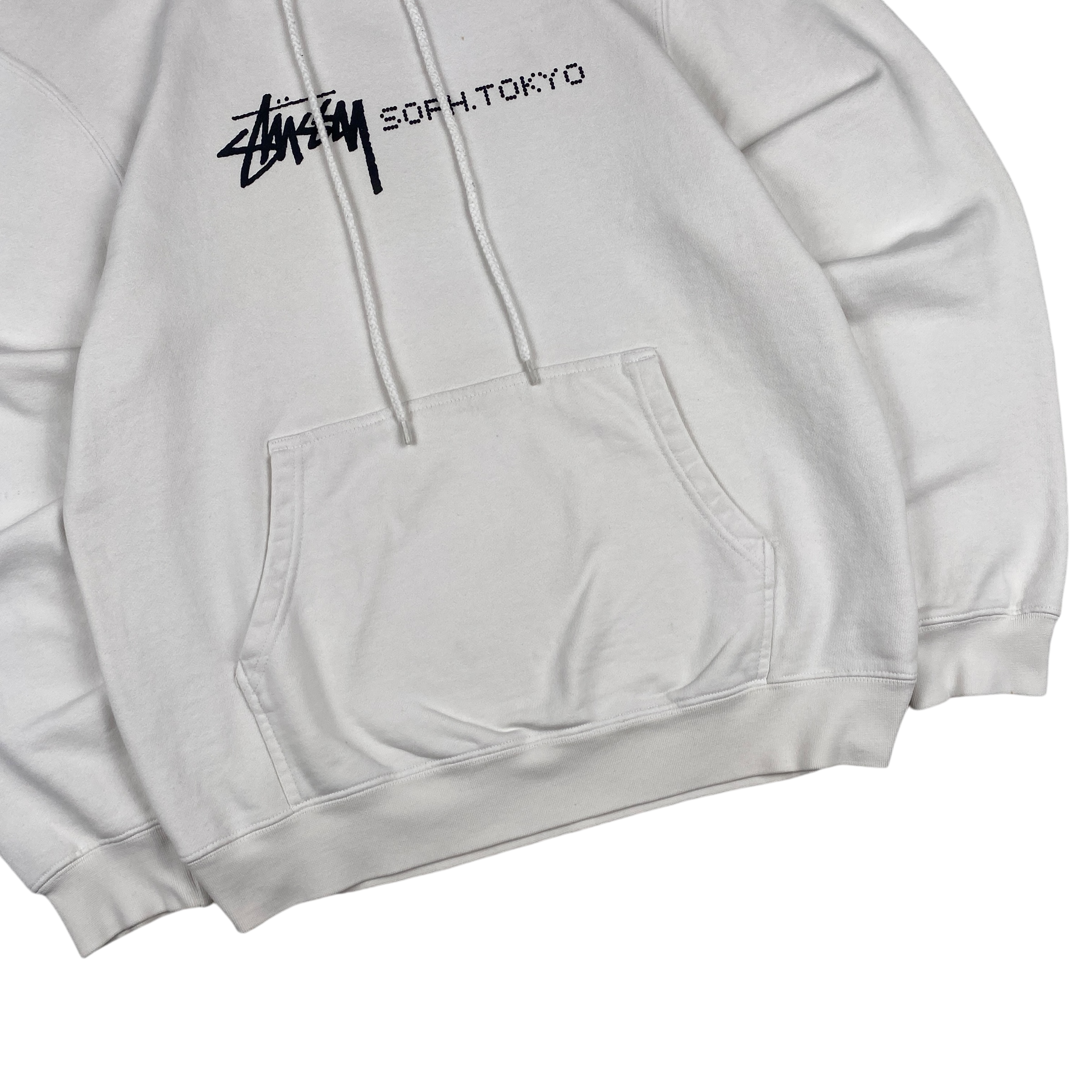 Stussy White Tokyo Logo Hoodie