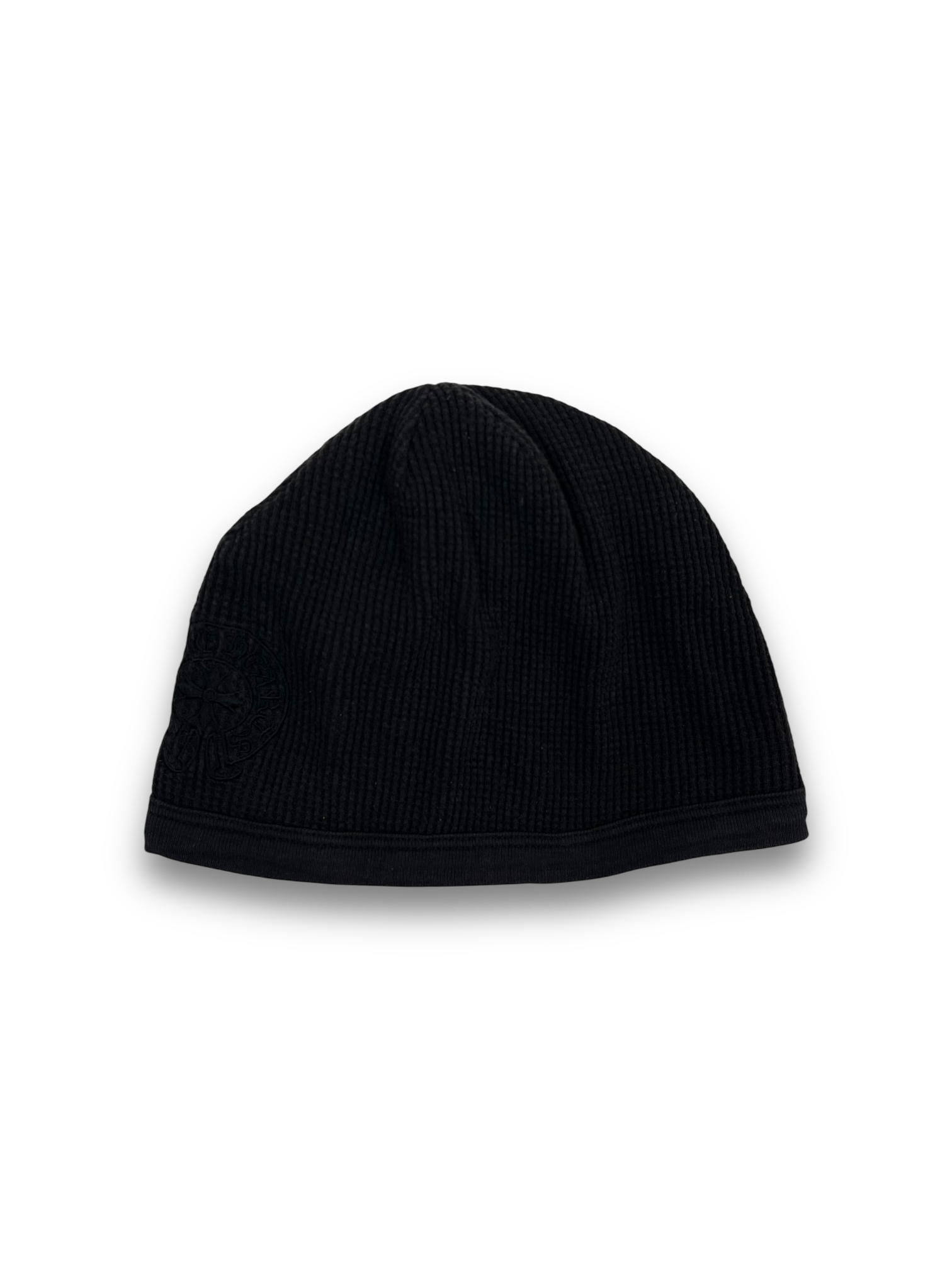 Chrome Hearts Black Horseshoe Logo Beanie