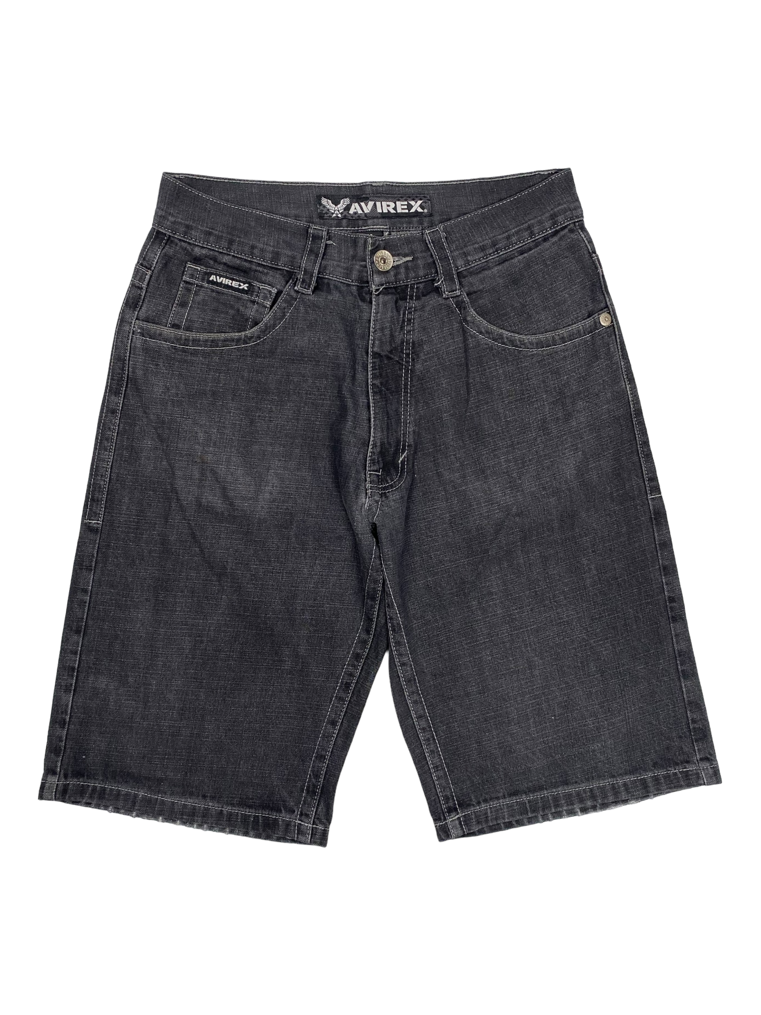 Avirex Black Jeans Jorts