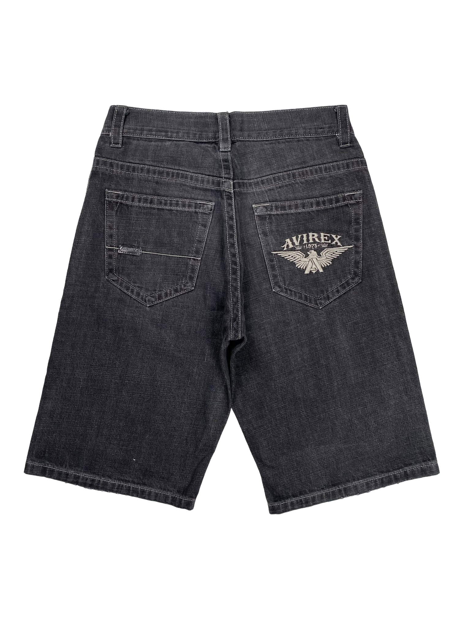 Avirex Black Jeans Jorts