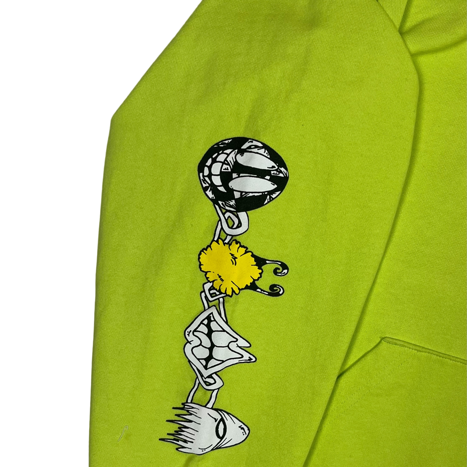 Chrome Hearts Matty Boy Lime Green Link Hoodie