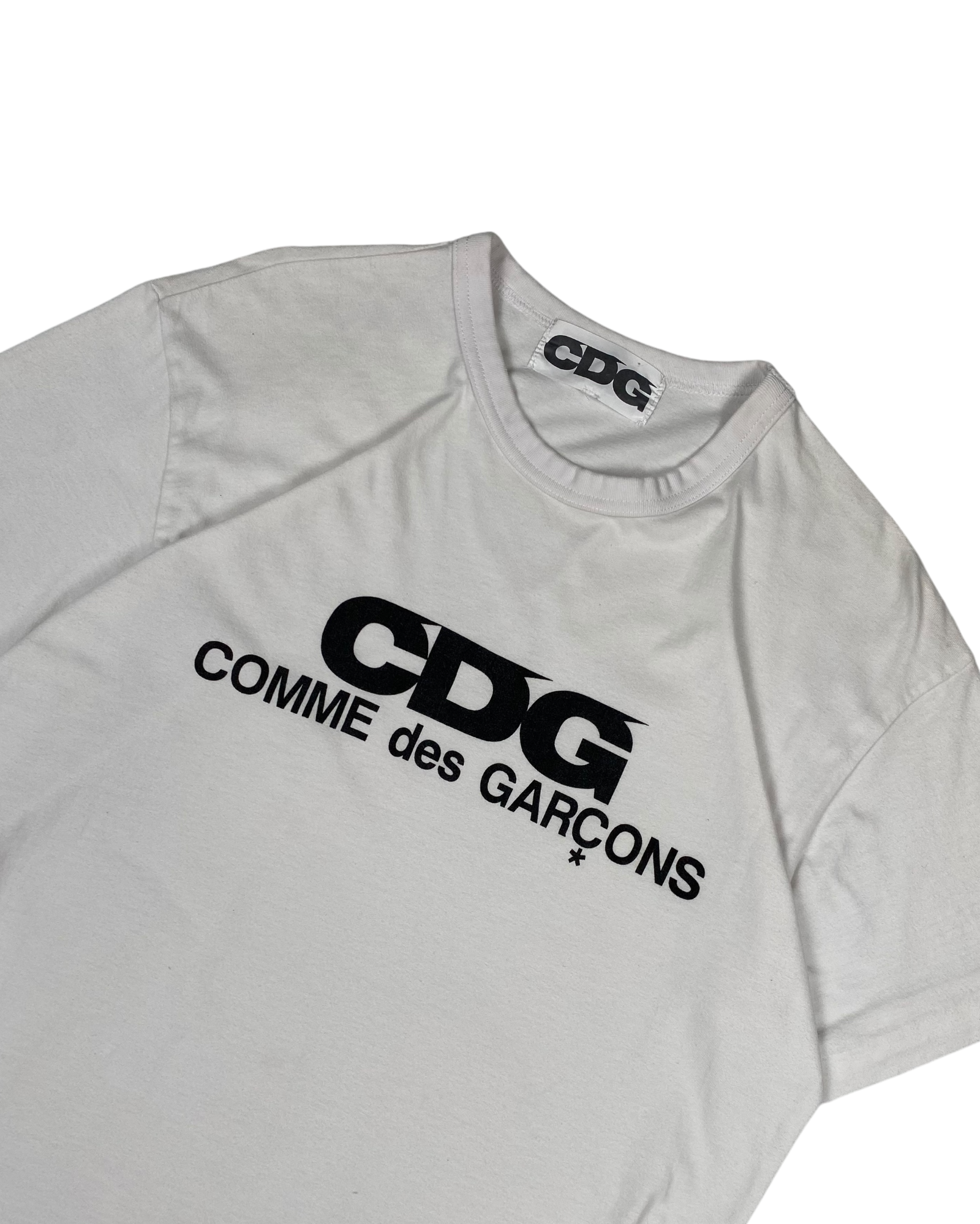 CDG White Logo Tee