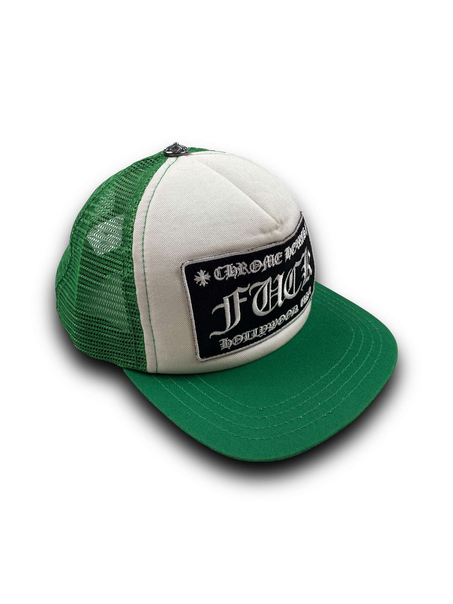 Chrome Hearts Green Fuck Trucker Cap