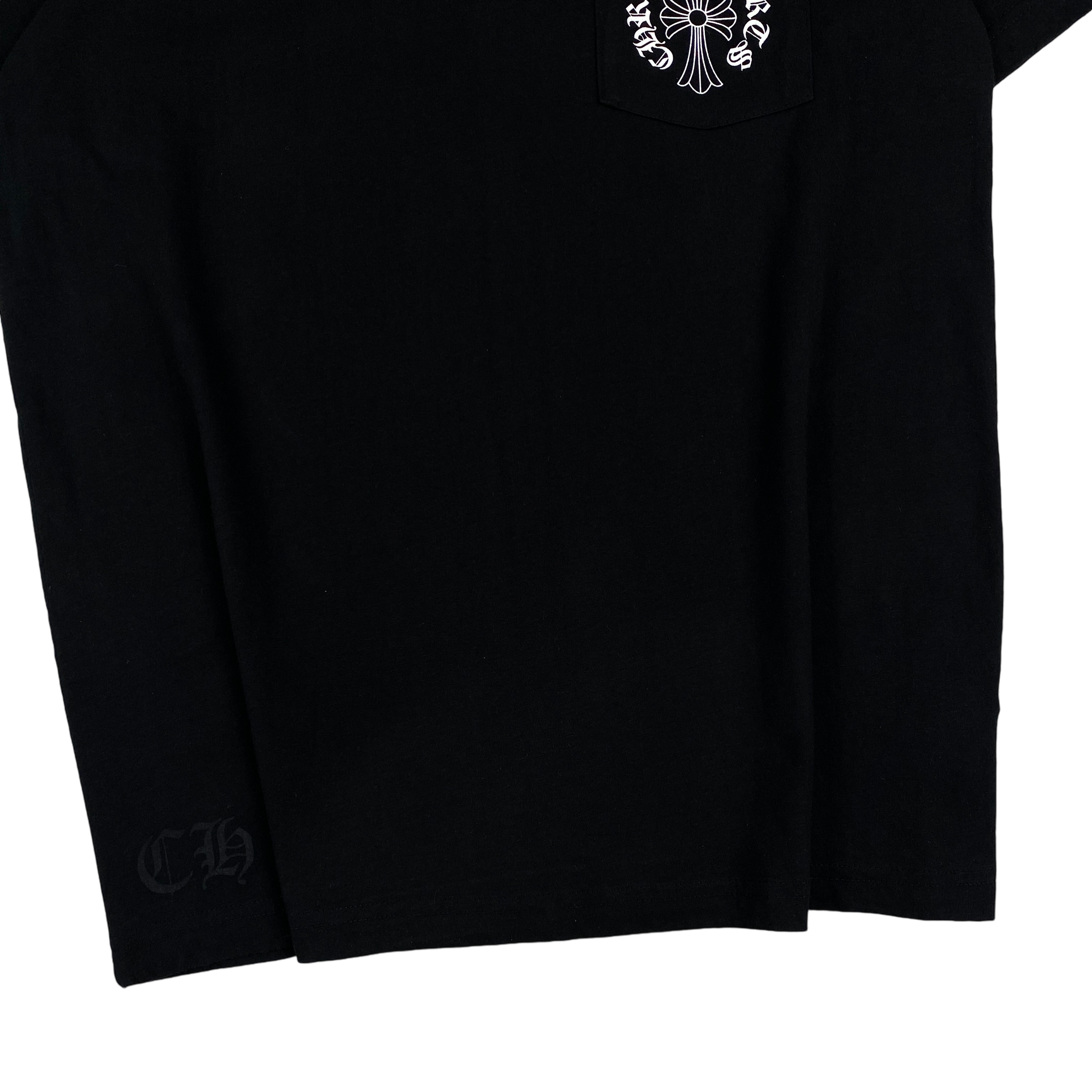 Chrome Hearts Black Cross Horseshoe Logo Tee