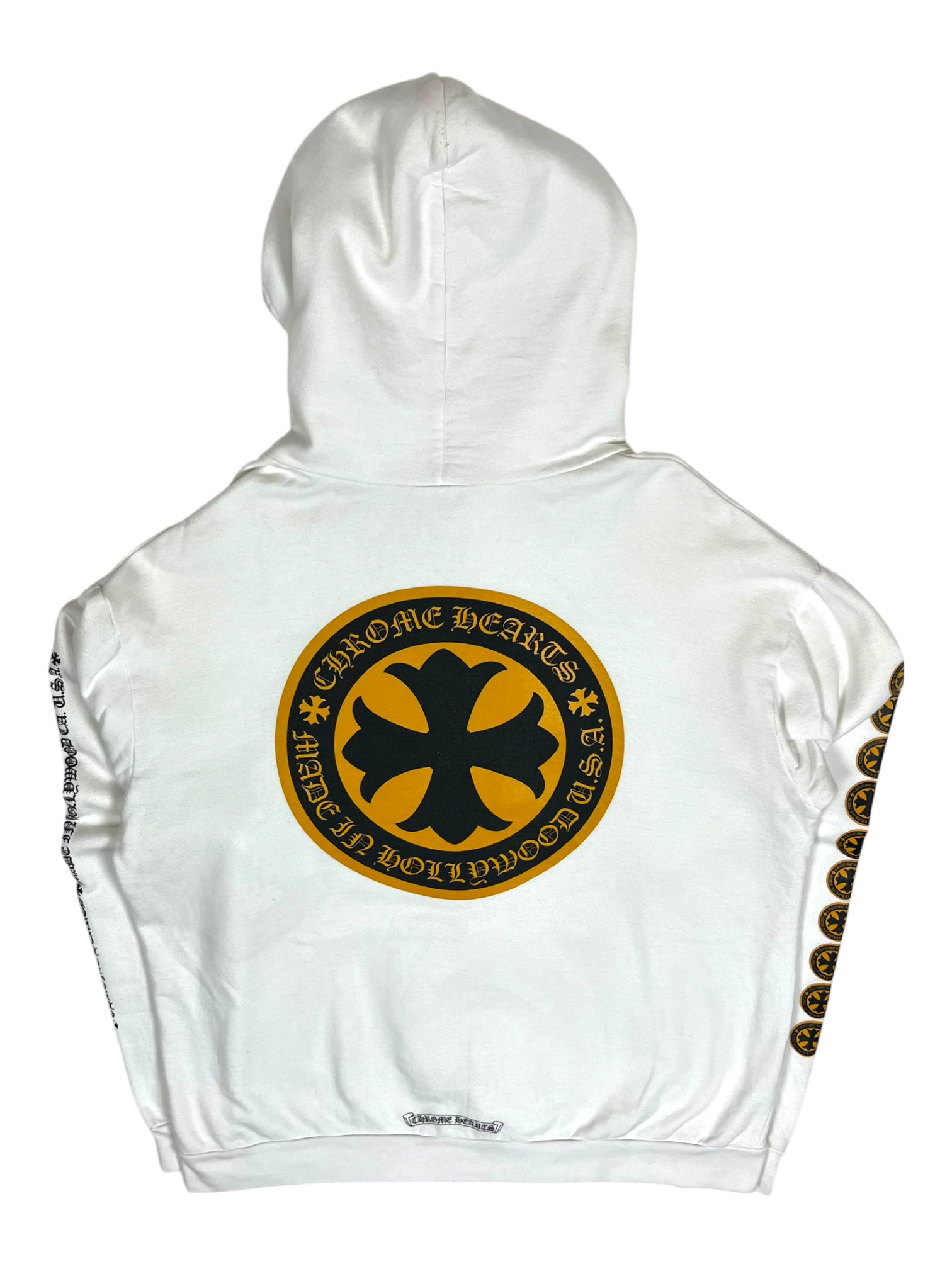 Chrome Hearts White Gold Cross Logo Hoodie