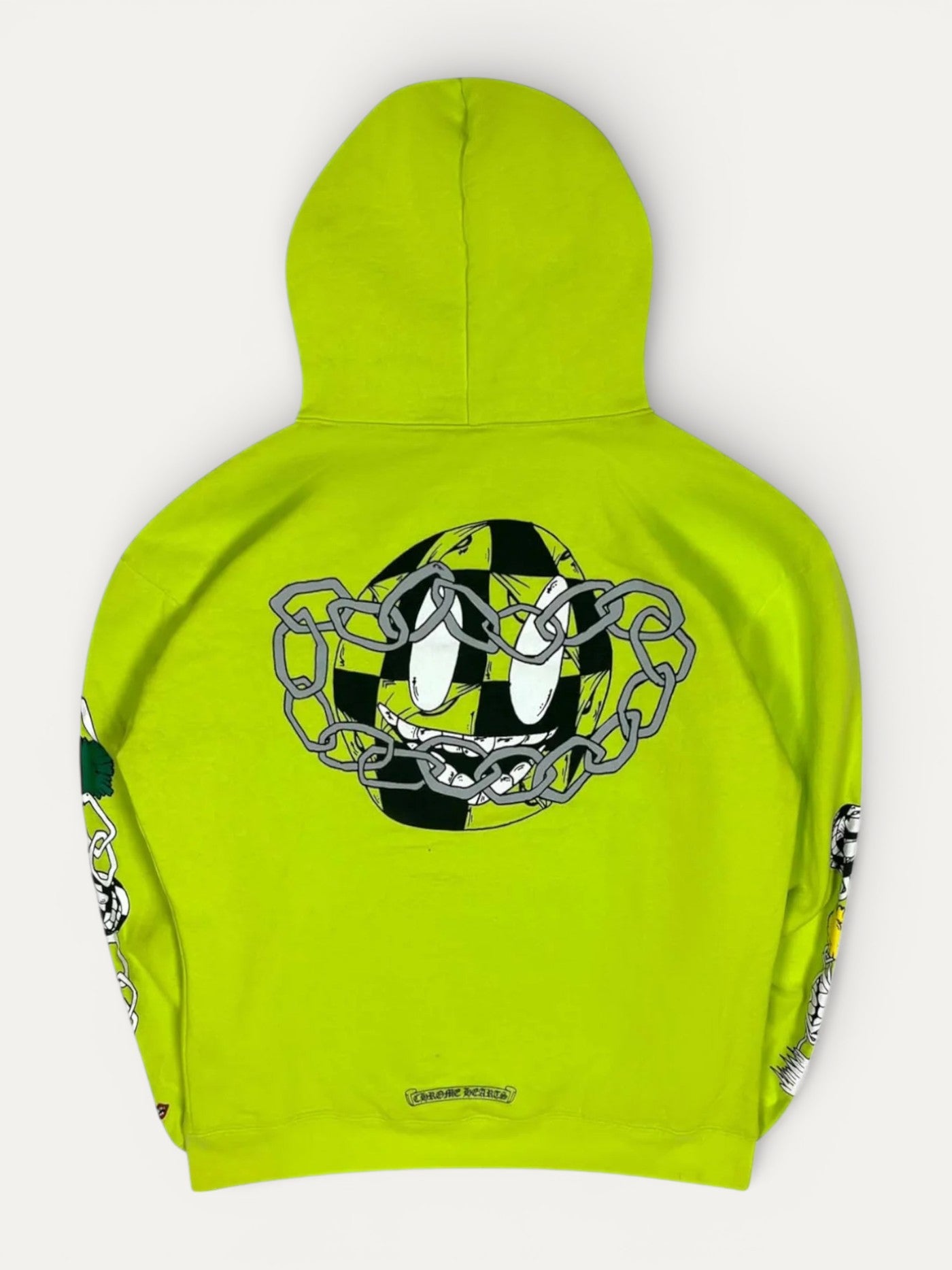 Chrome Hearts Matty Boy Lime Green Link Hoodie