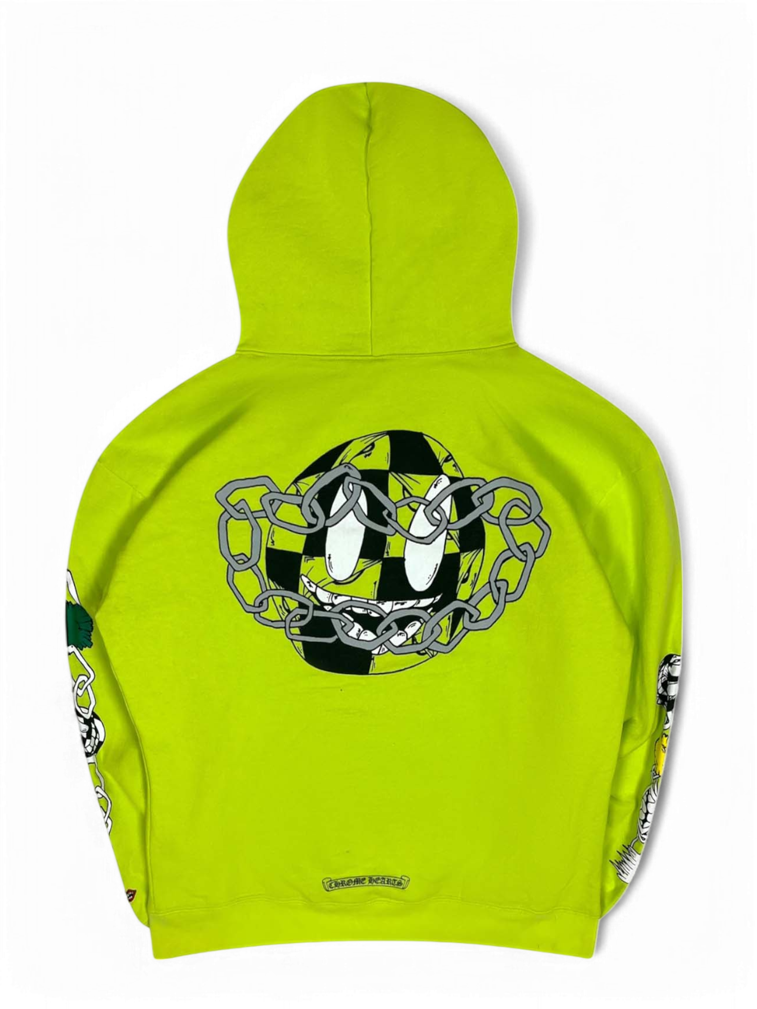 Chrome Hearts Matty Boy Lime Green Link Hoodie