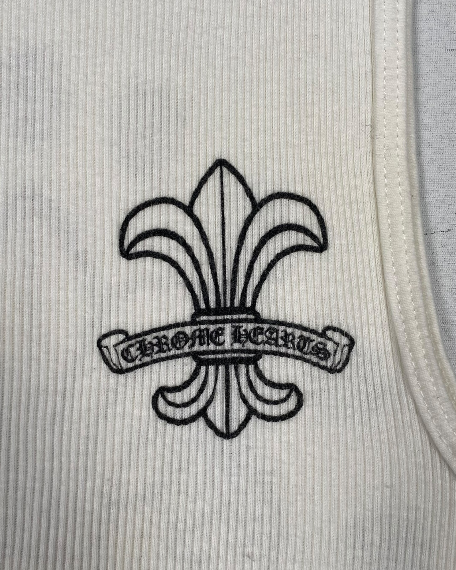 Chrome Hearts White Dagger Logo Tank Top