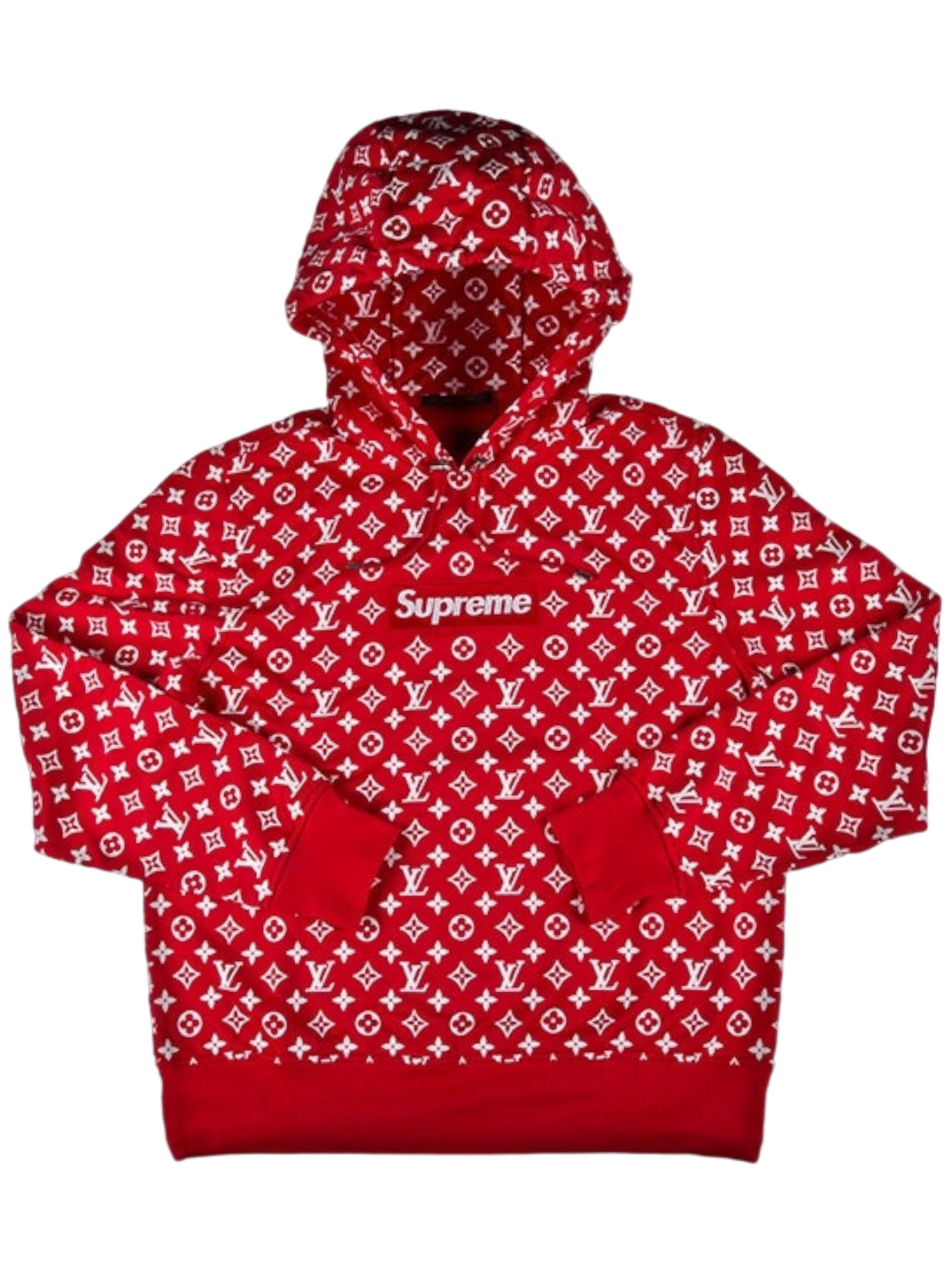 2017 Supreme x Louis Vuitton Monogram Box Logo Hoodie