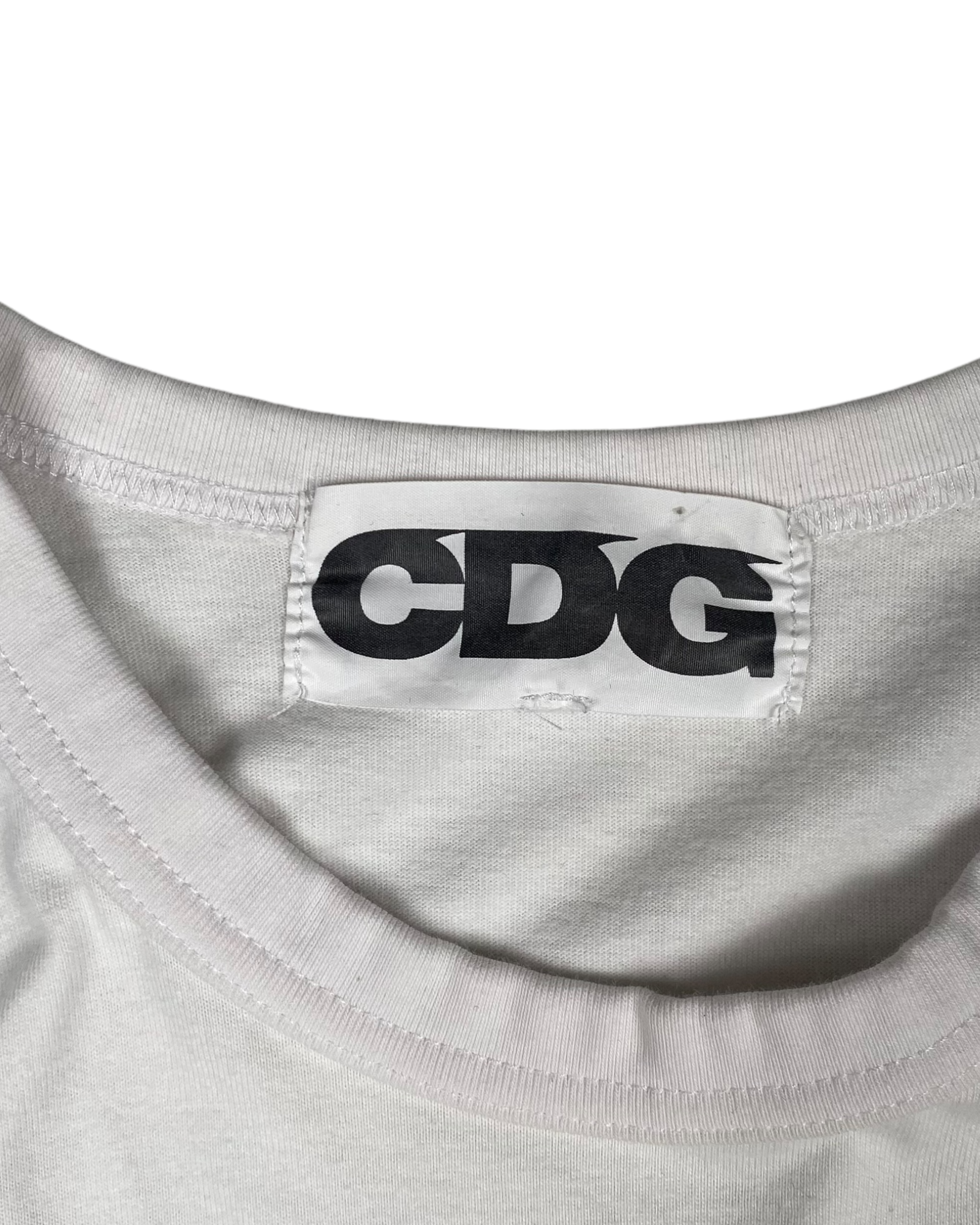 CDG White Logo Tee