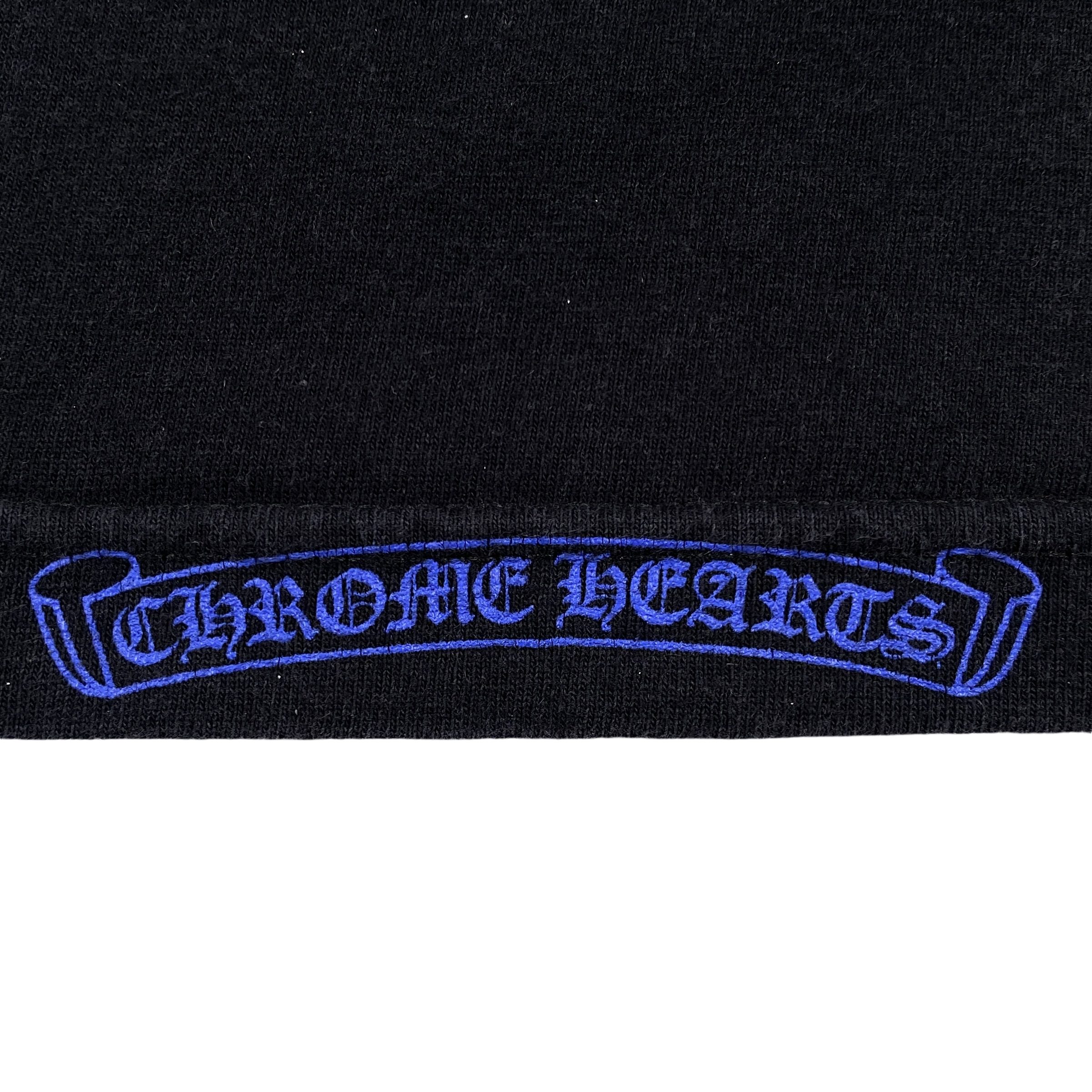 Chrome Hearts Black Blue Spiral Logo Tee