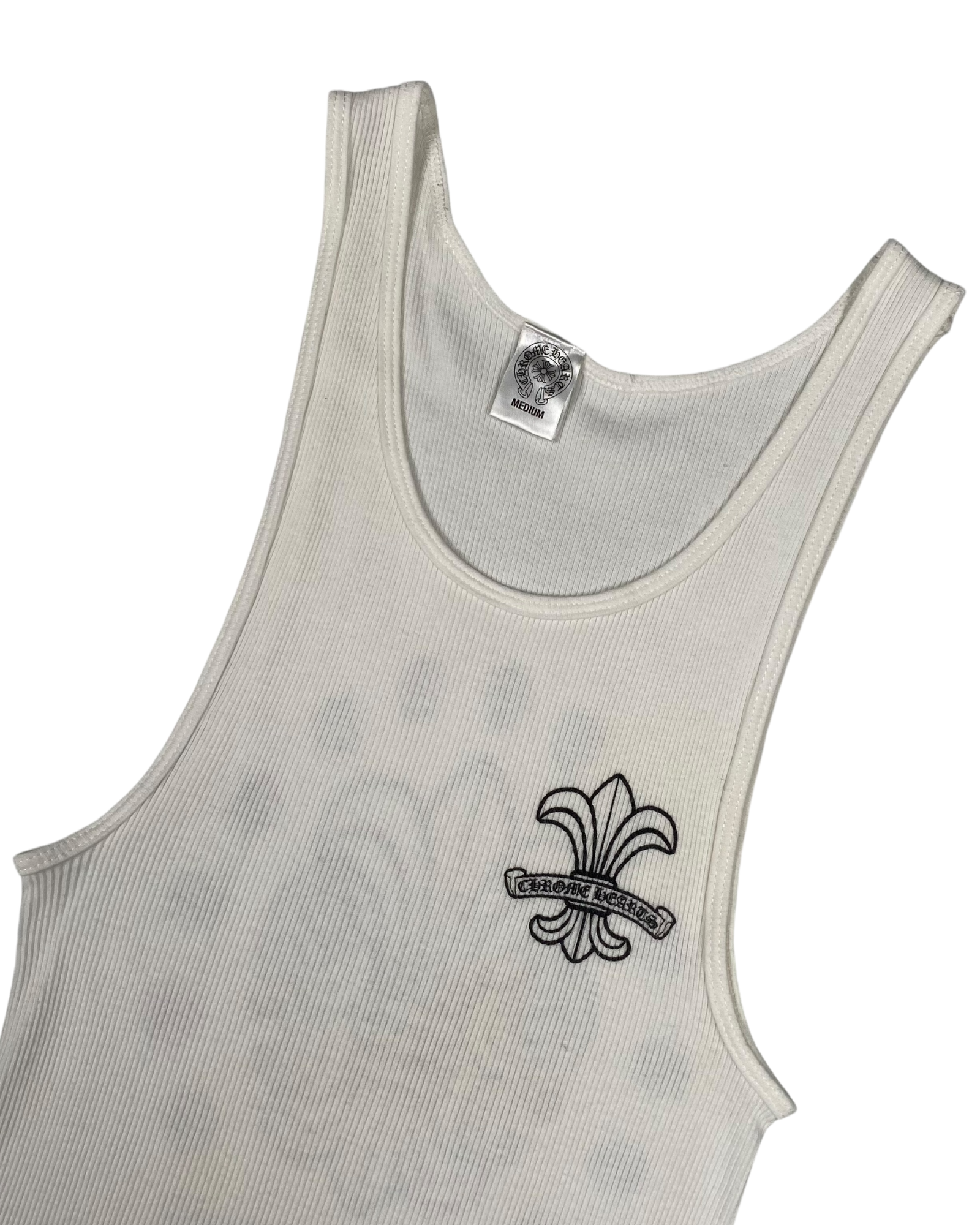 Chrome Hearts White Dagger Logo Tank Top