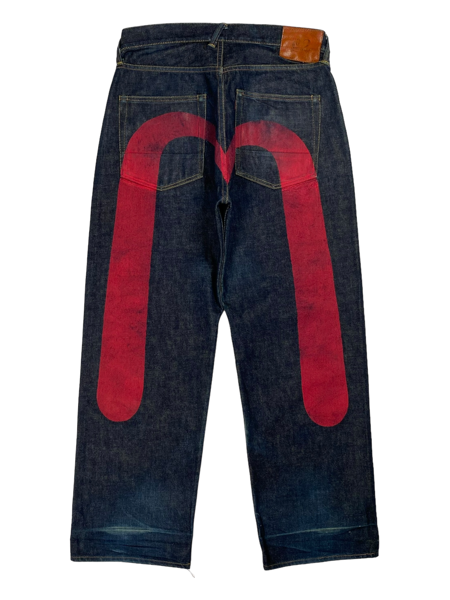 Evisu Diacock Navy Red Jeans