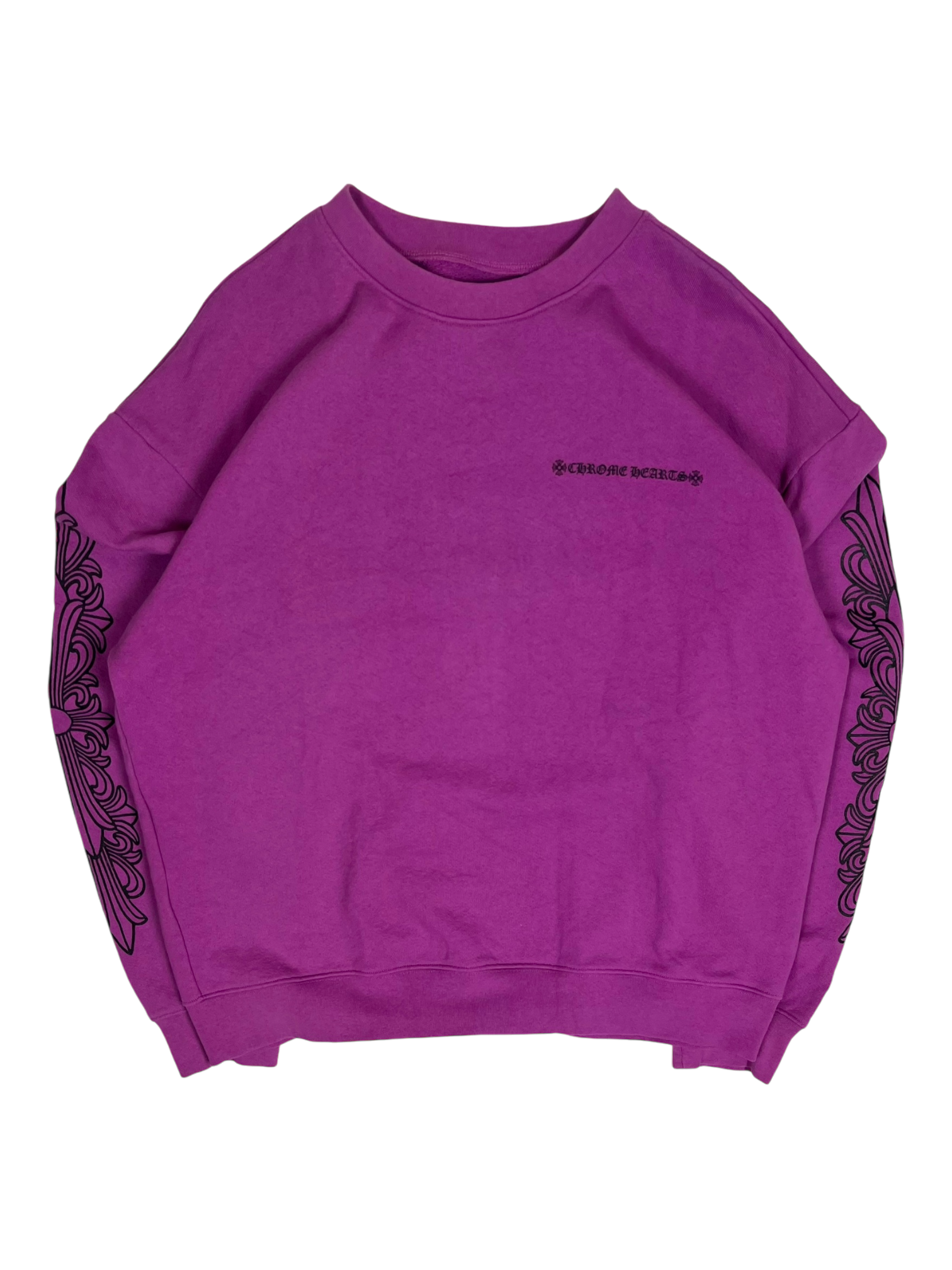 Chrome Hearts Matty Boy Purple Spider Web Crewneck