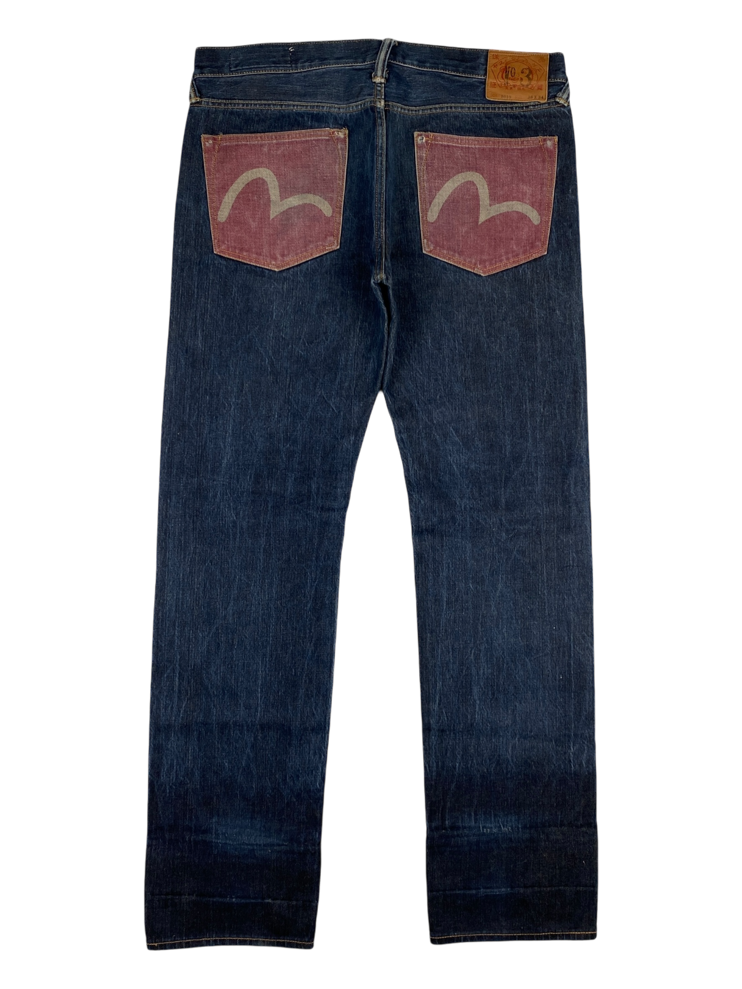 Evisu Red White Seagull Blue Jeans