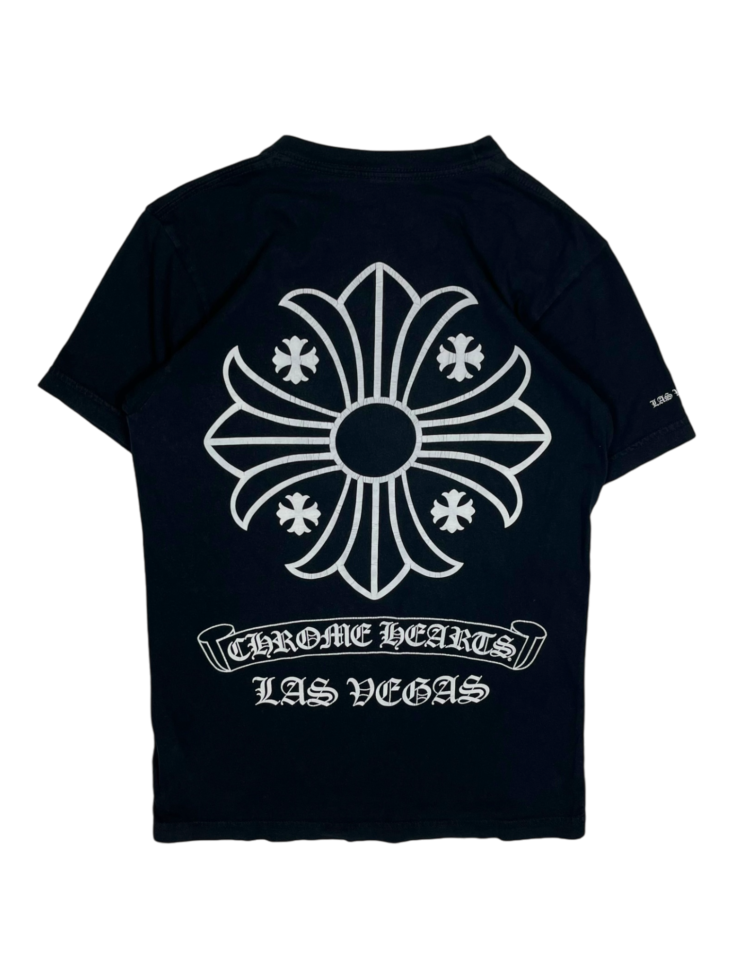 Chrome Hearts Black Las Vegas Logo Tee