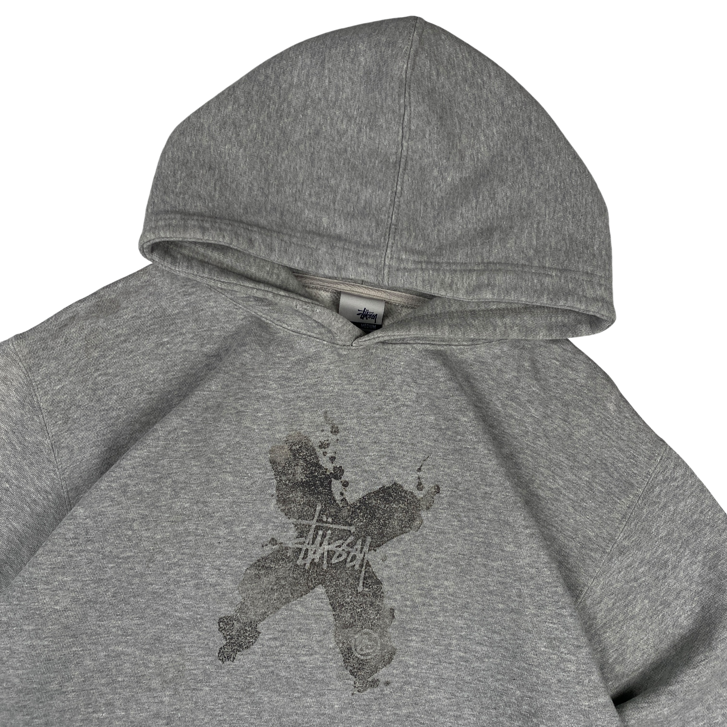 Stussy Grey X Logo Hoodie