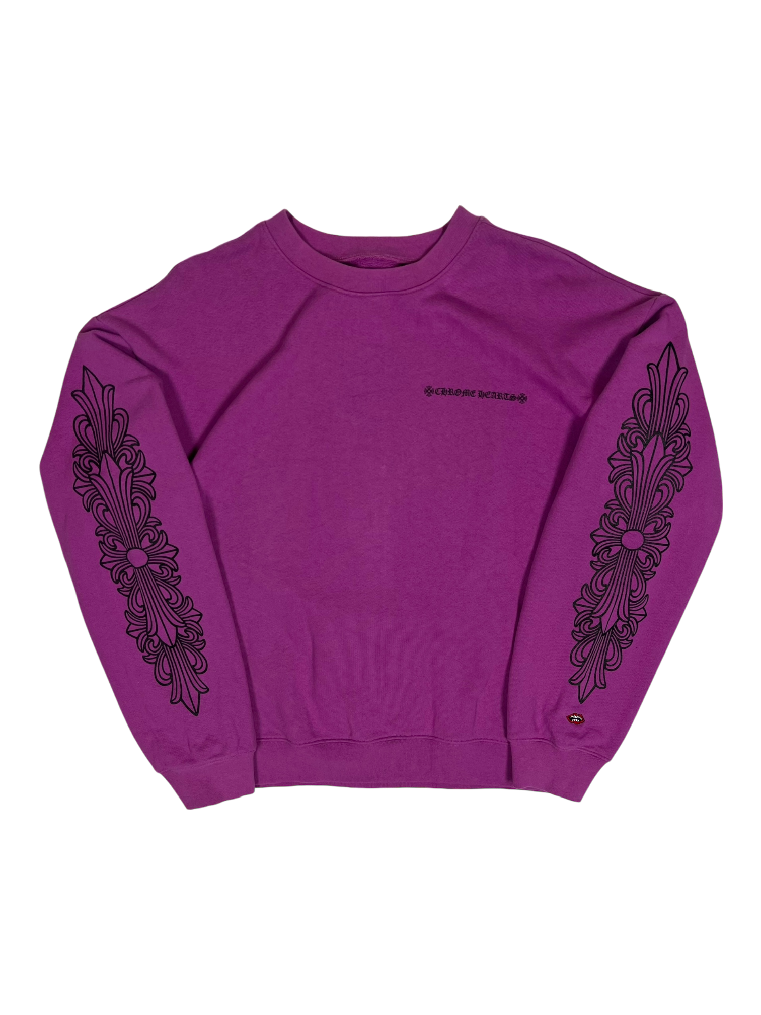 Chrome Hearts Matty Boy Purple Spider Web Crewneck