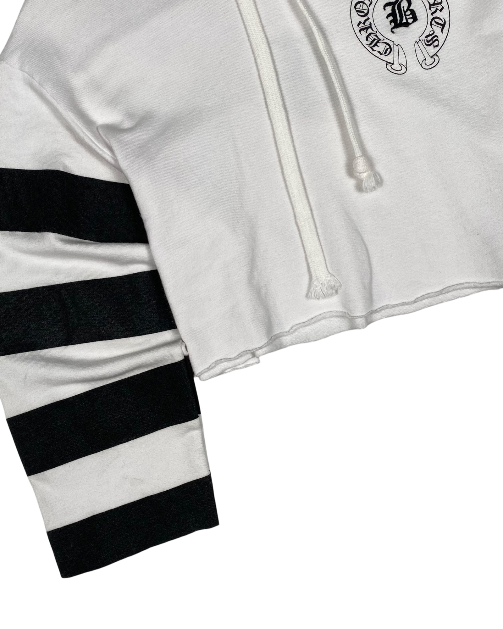 Chrome Hearts Bella Hadid White Cropped Hoodie