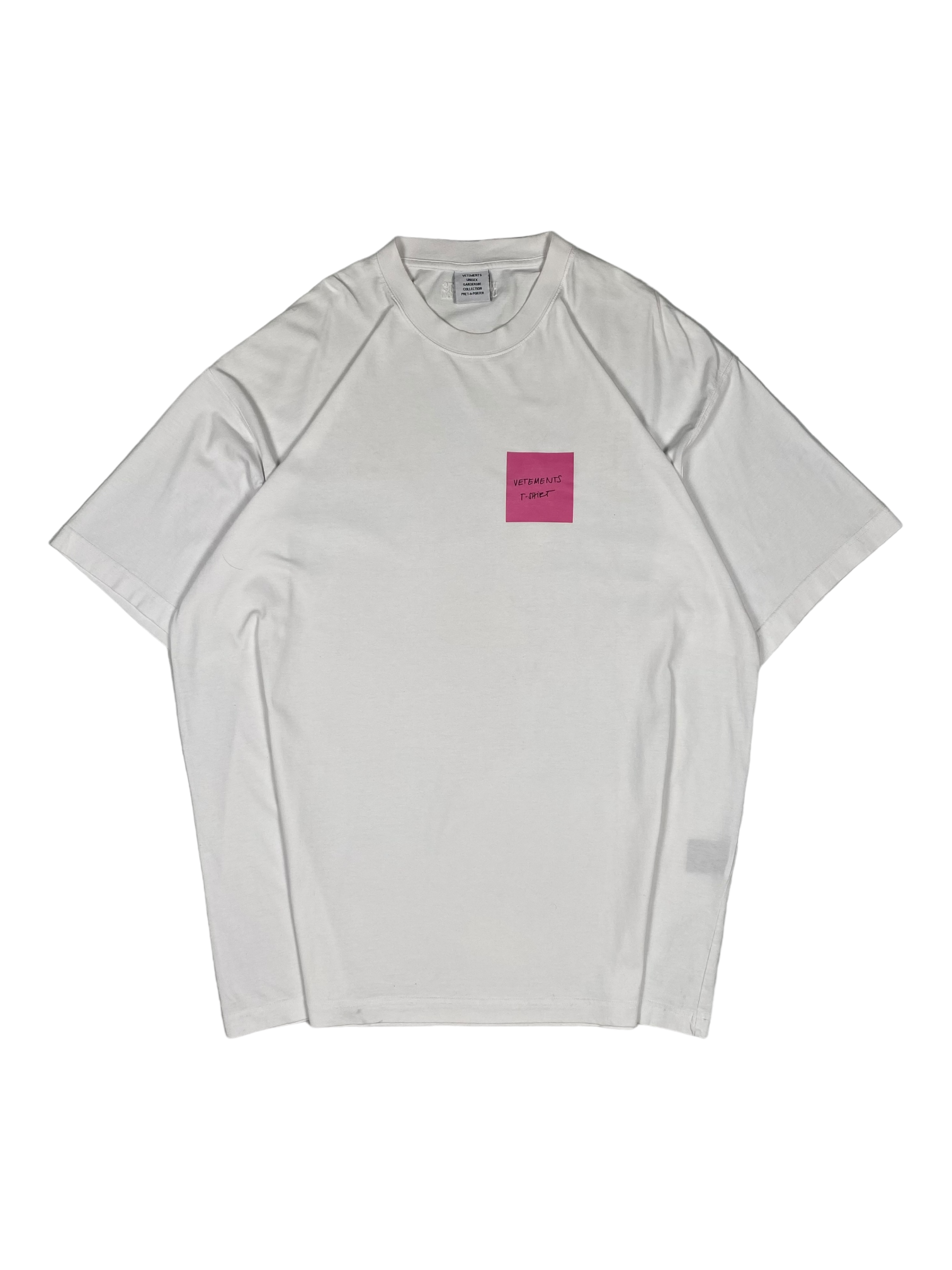 Vetements White Pink Tee