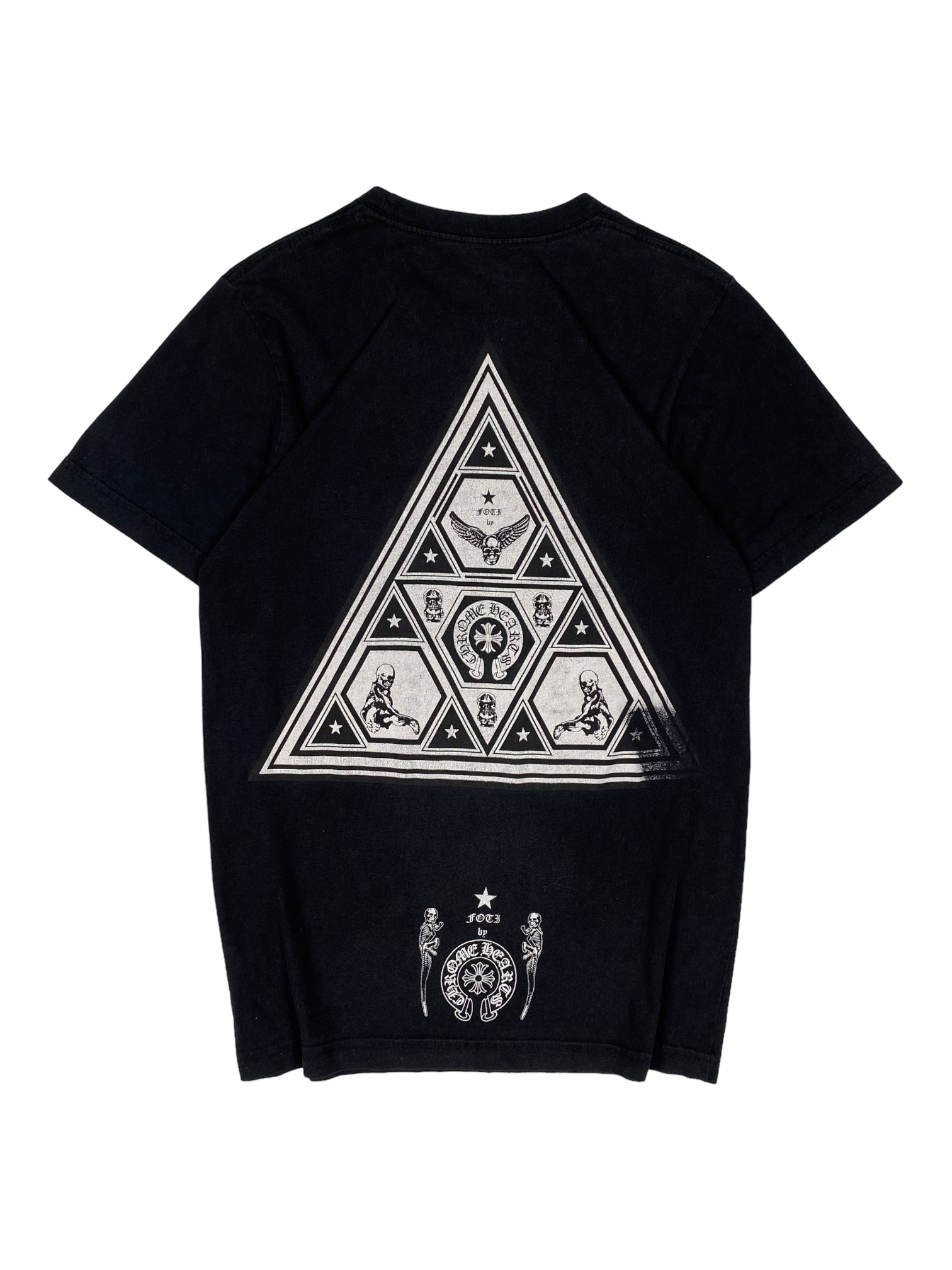 Chrome Hearts x Foti Black Triangle Logo Tee