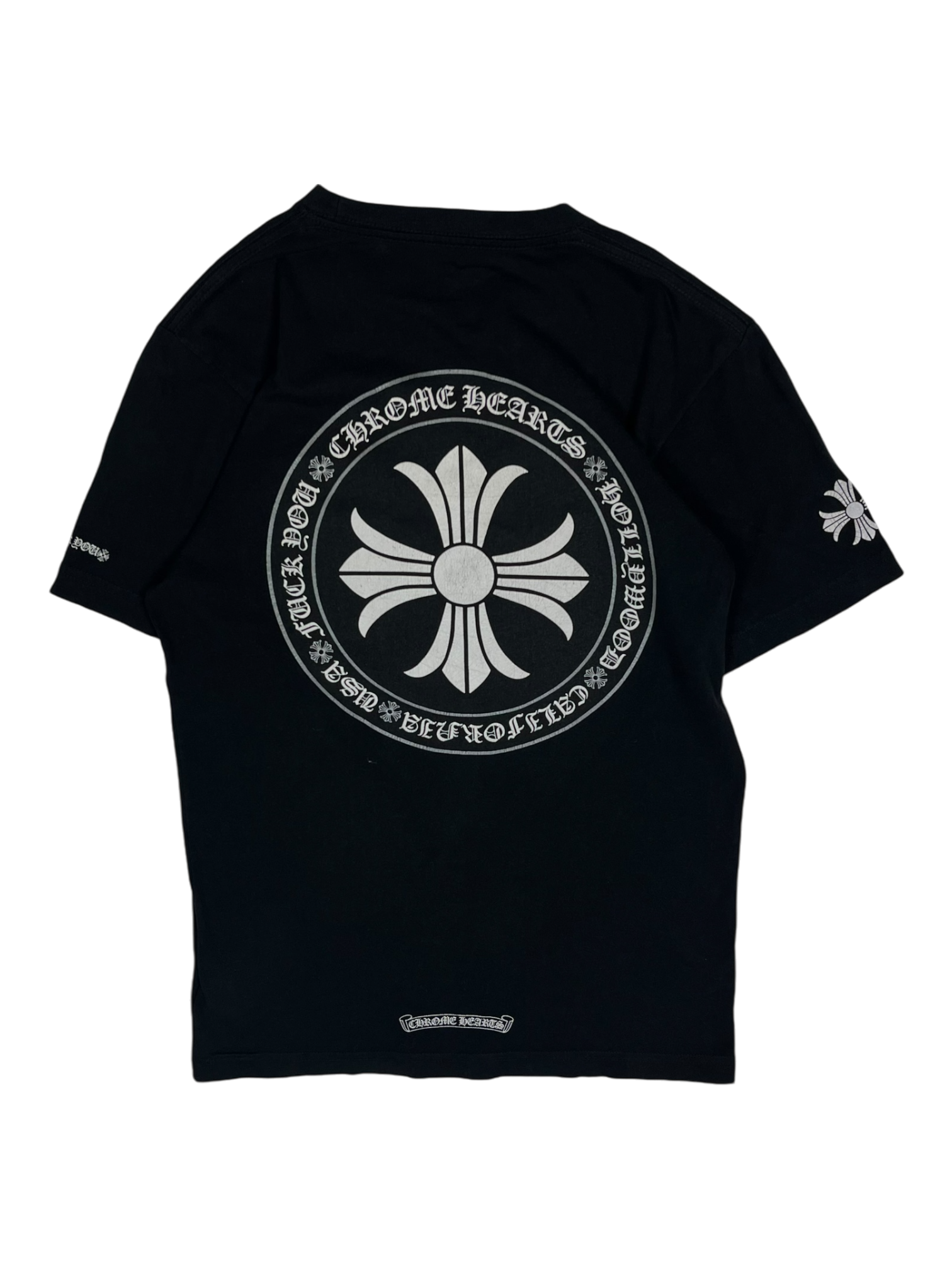 Chrome Hearts Black Hollywood Cross Logo Tee