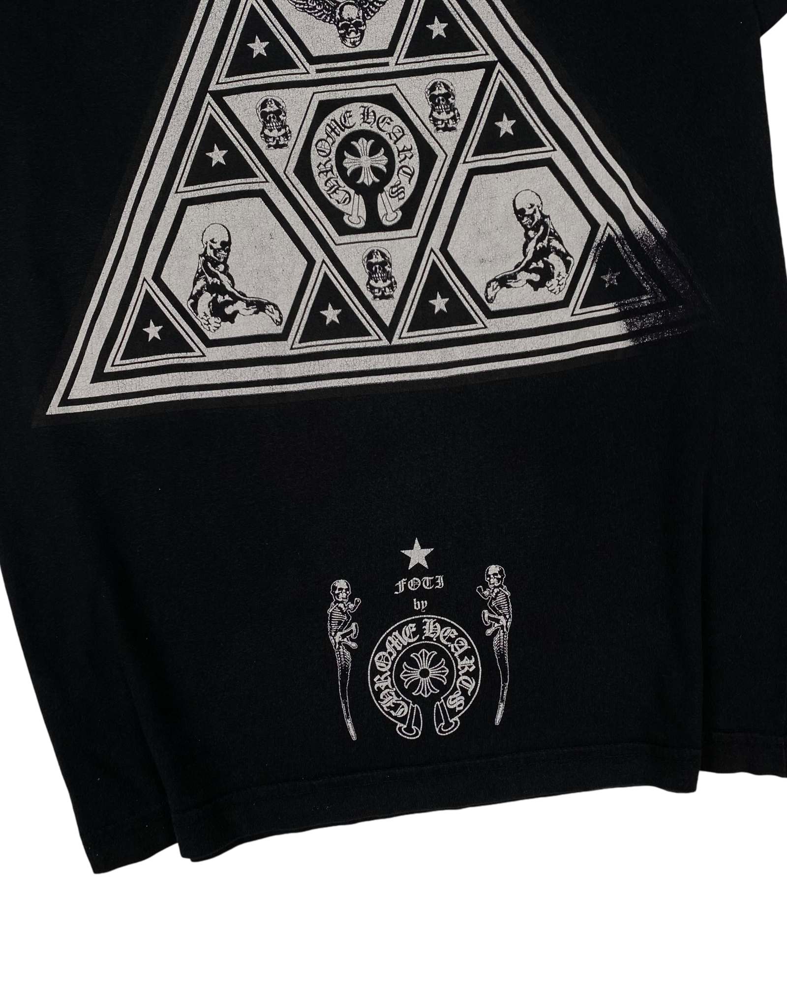 Chrome Hearts x Foti Black Triangle Logo Tee