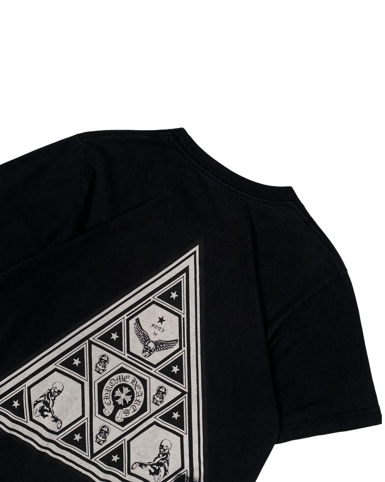 Chrome Hearts x Foti Black Triangle Logo Tee