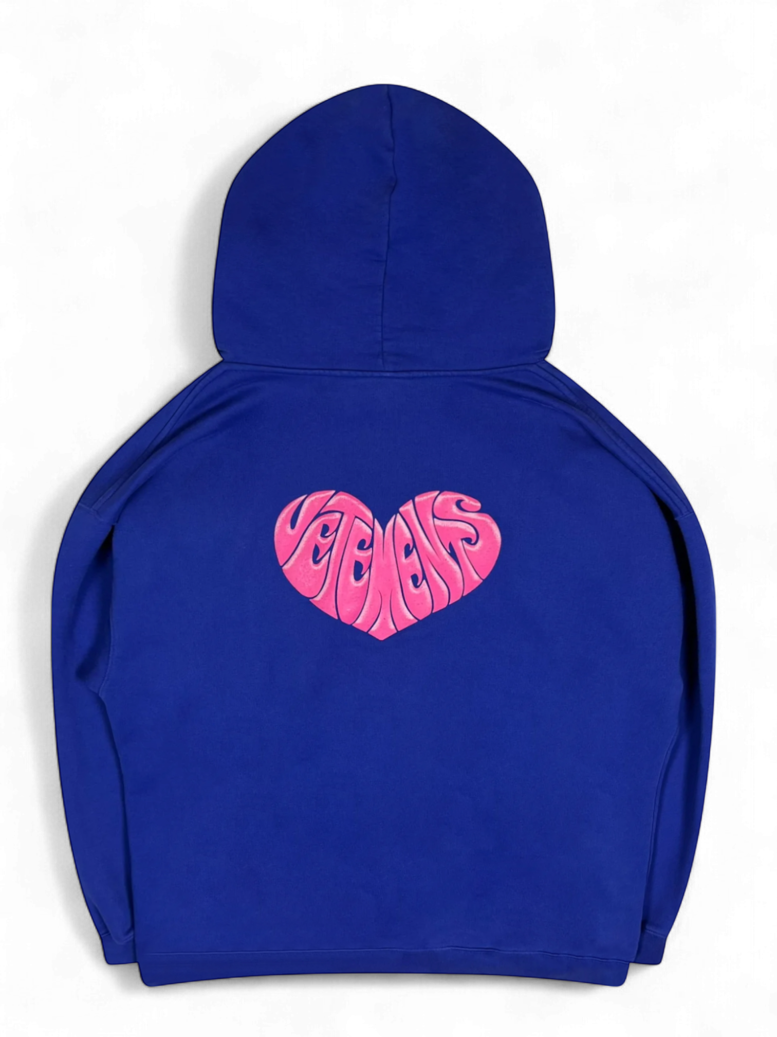 Vetements Blue Dolphins Heart Logo Hoodie