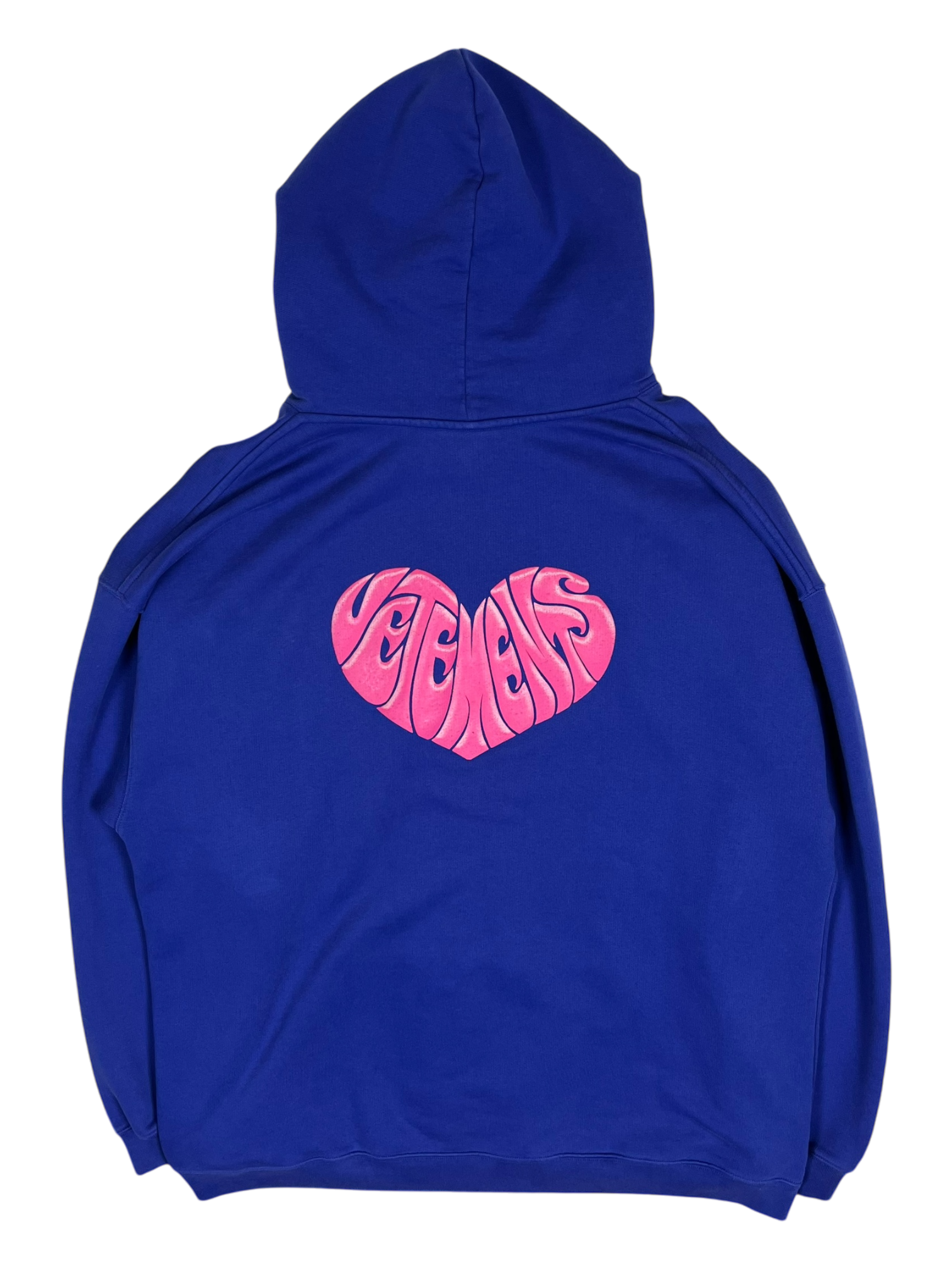 Vetements Blue Dolphins Heart Logo Hoodie