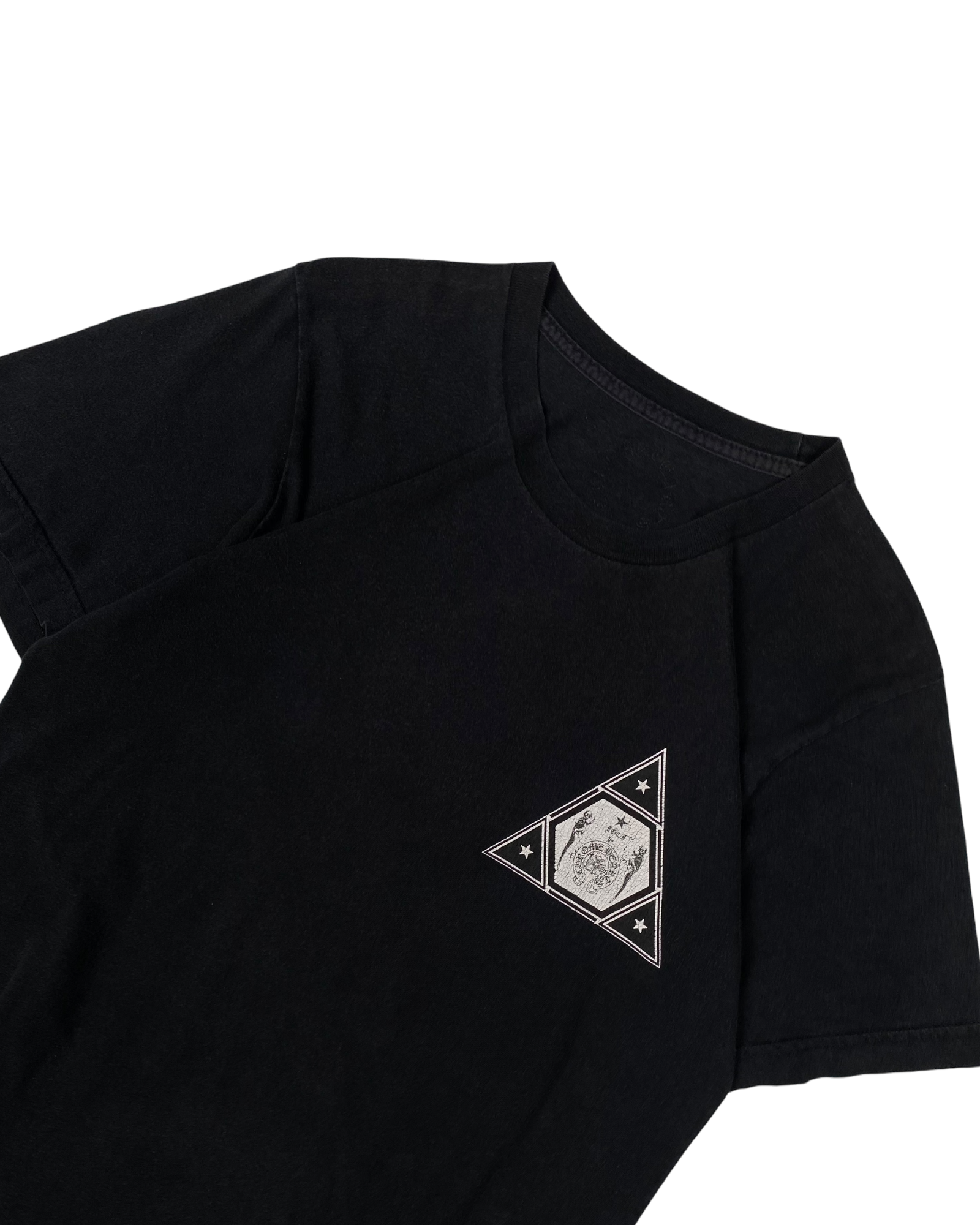 Chrome Hearts x Foti Black Triangle Logo Tee