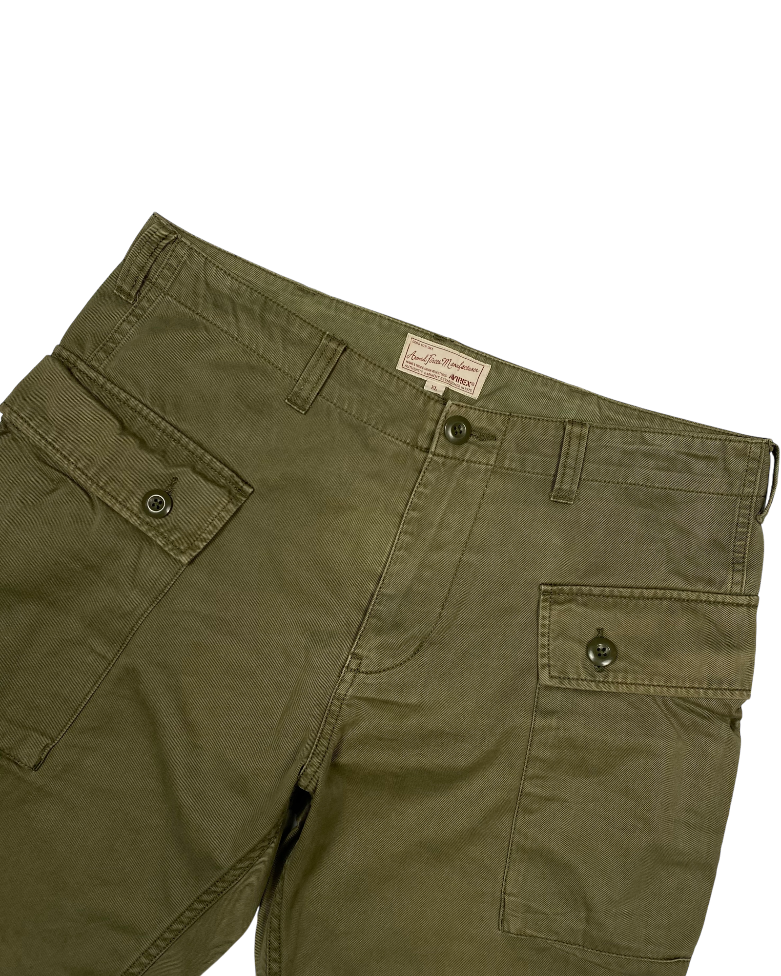 Avirex Green Cargo Jorts