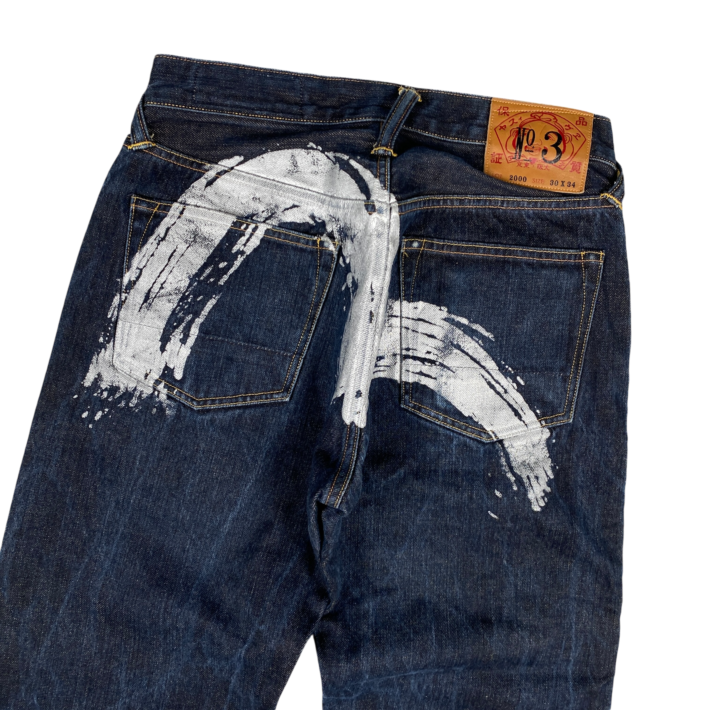 Evisu Big Seagull Logo Navy Jeans