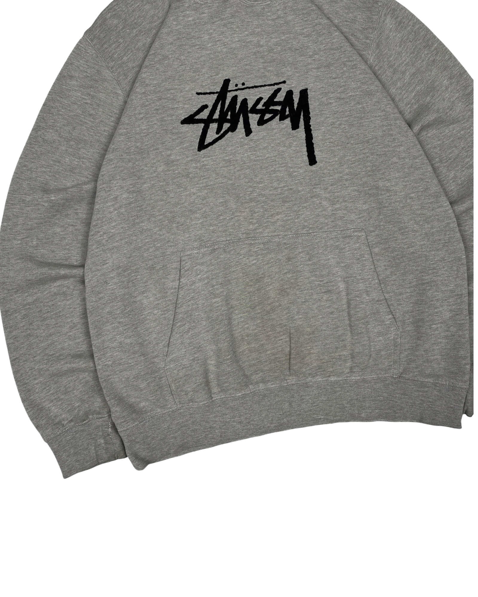 Stussy Grey Logo Hoodie