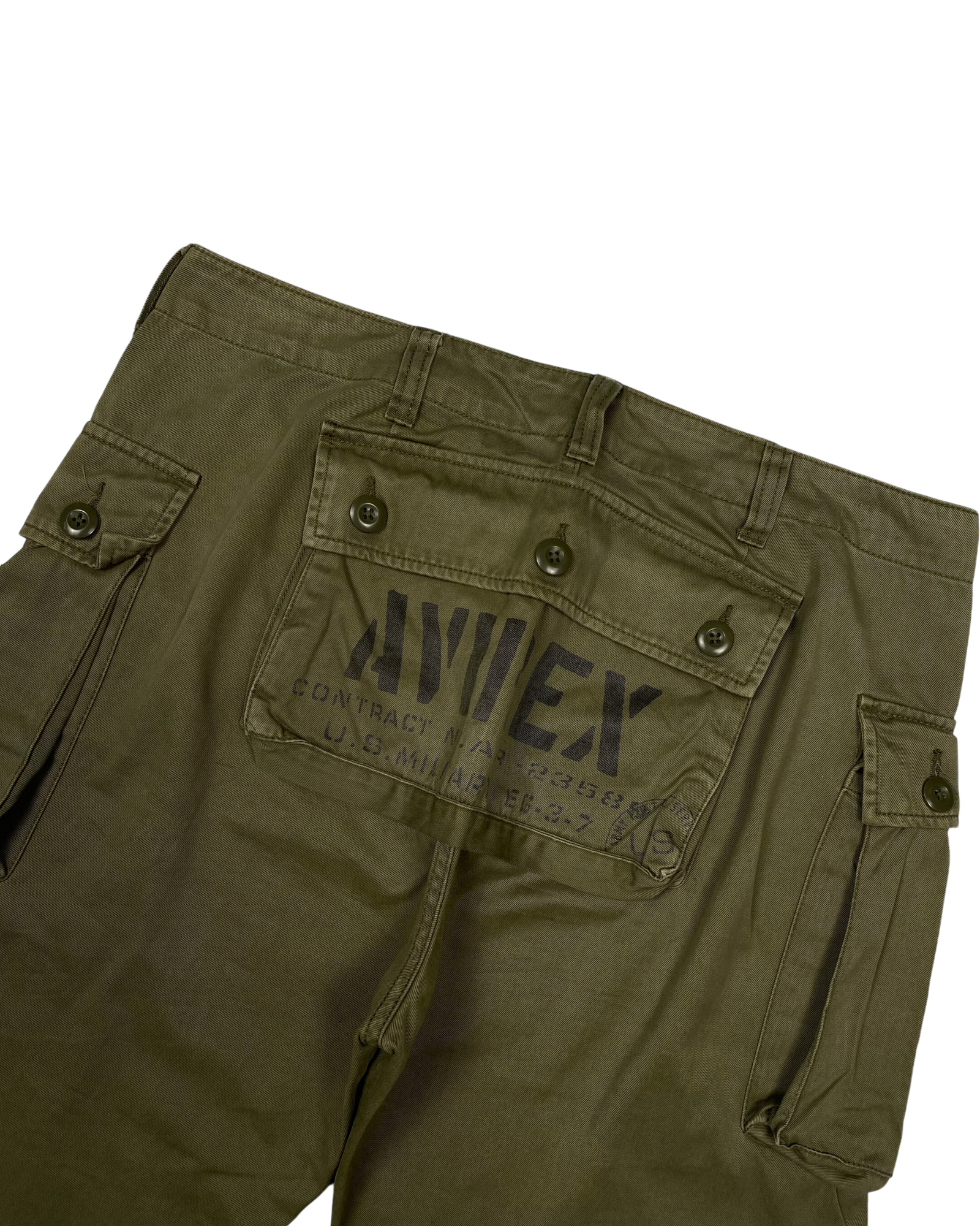 Avirex Green Cargo Jorts