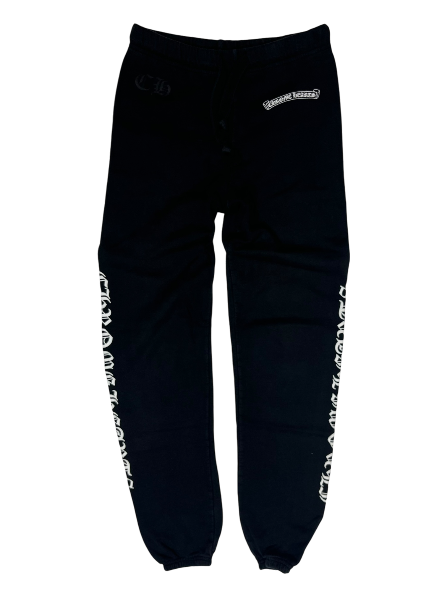 Chrome Hearts Black White Old English Sweatpants