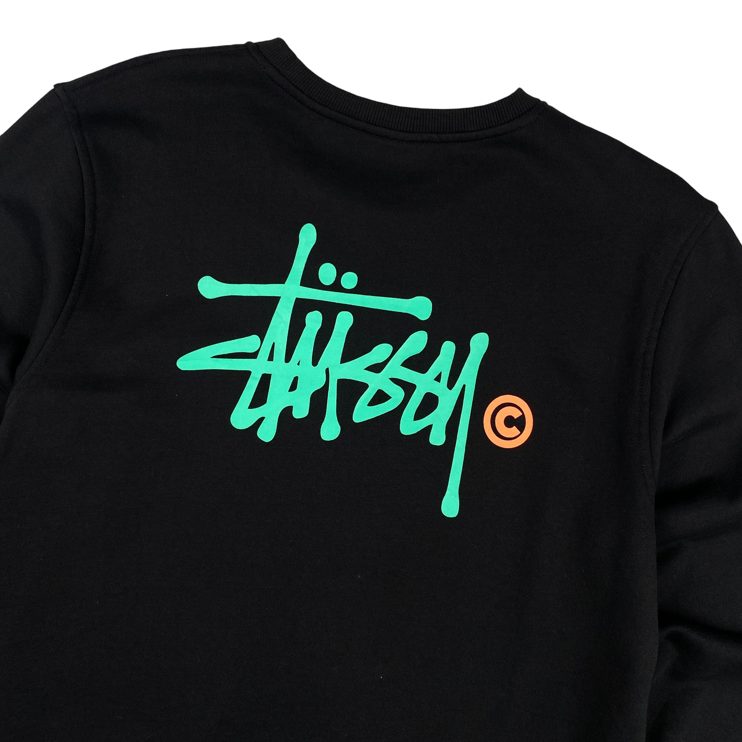 Stussy Navy Green Crewneck