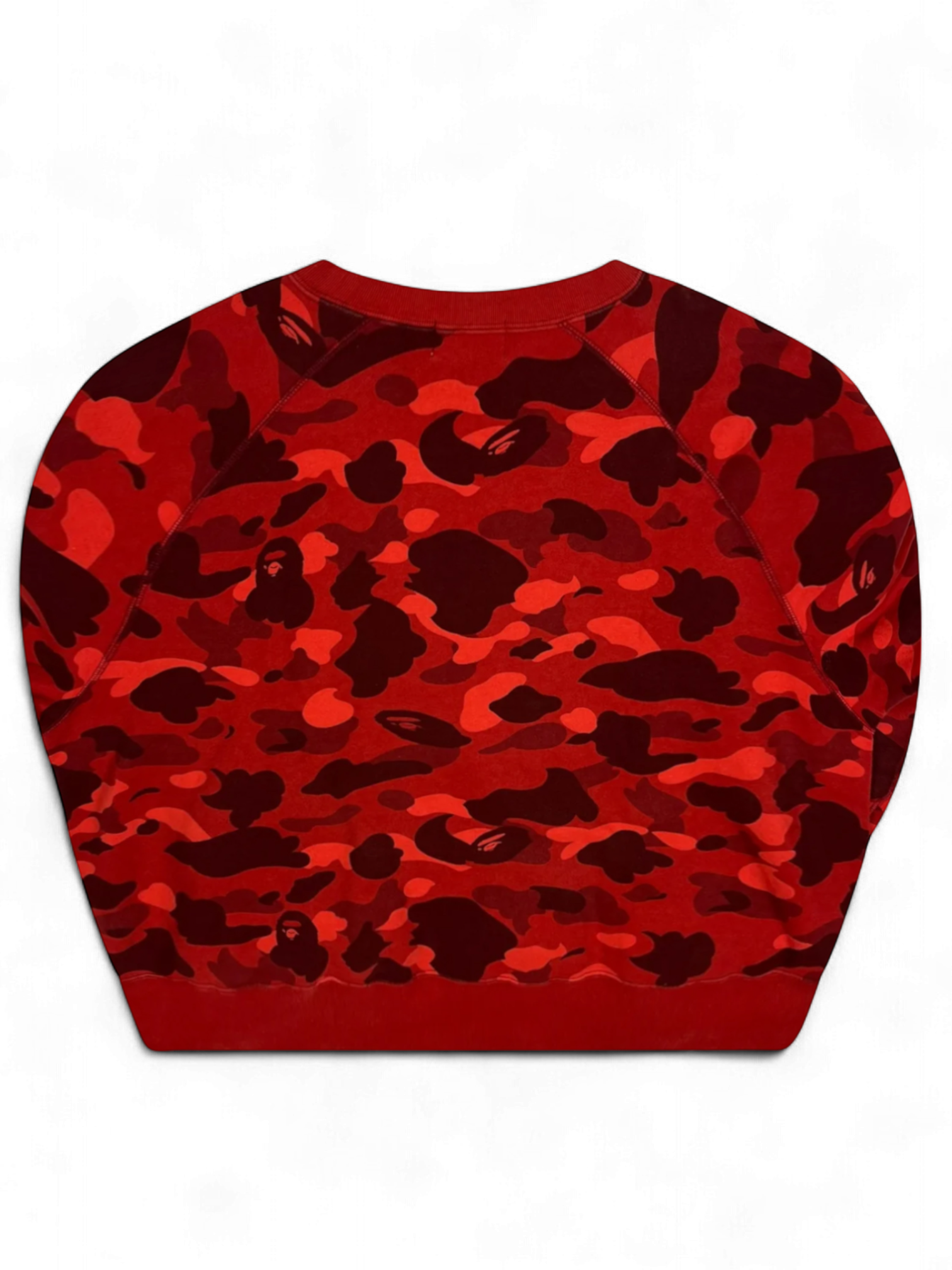 BAPE x Swarovski Red Crazy Camo Crewneck