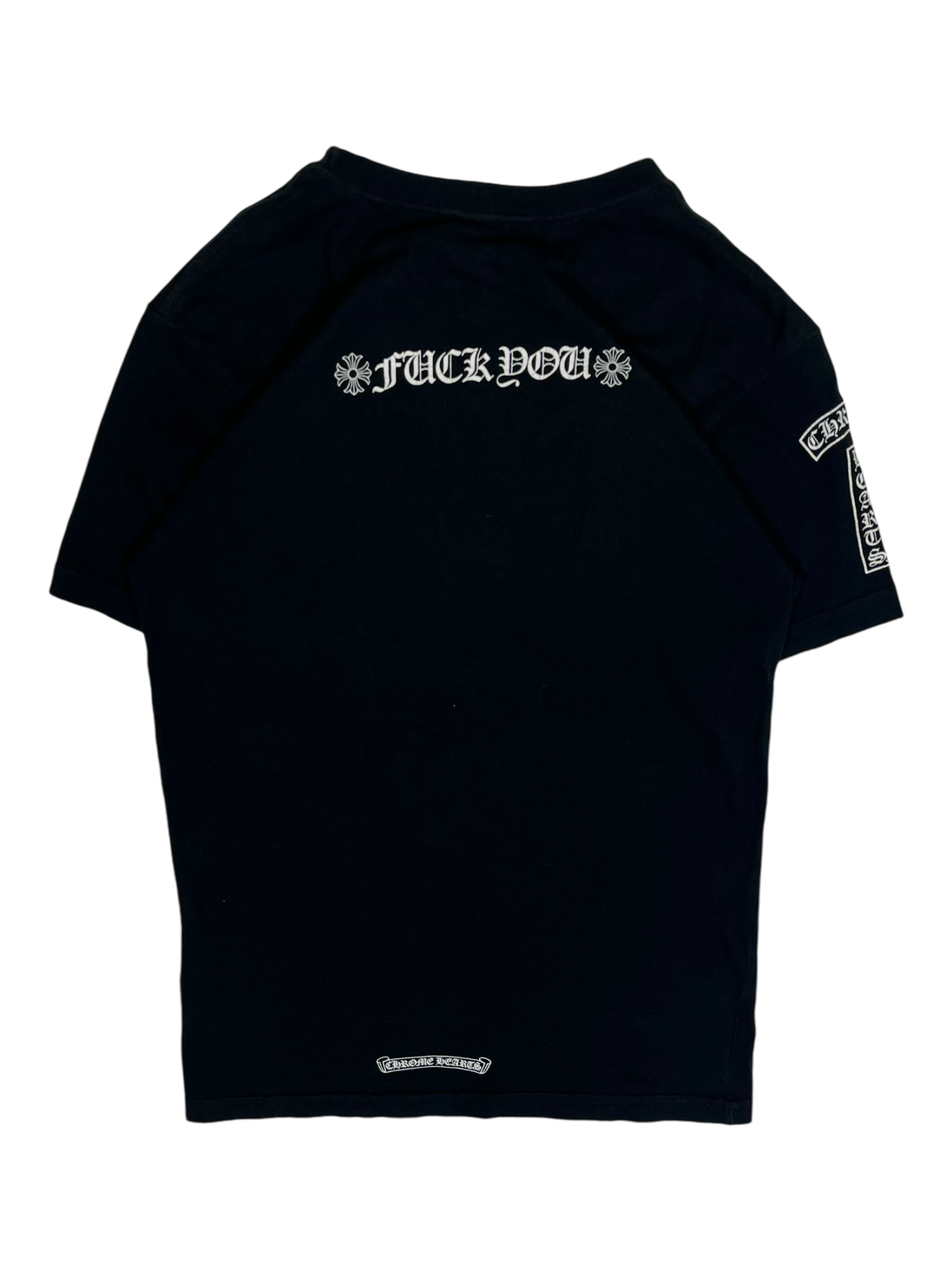 Chrome Hearts Black Fuck You Logo Tee