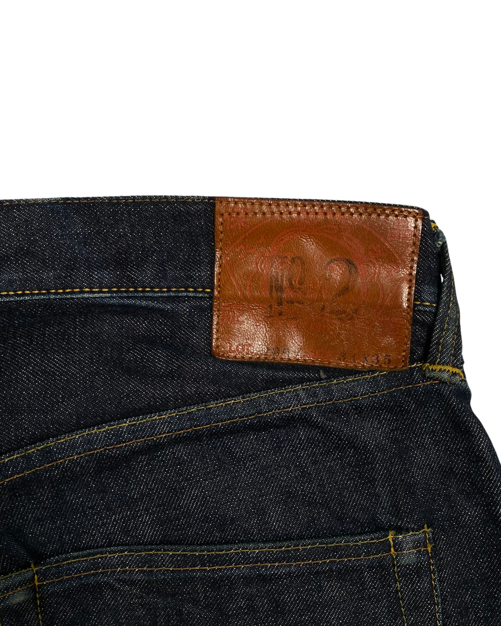 Evisu Diacock Navy Red Jeans