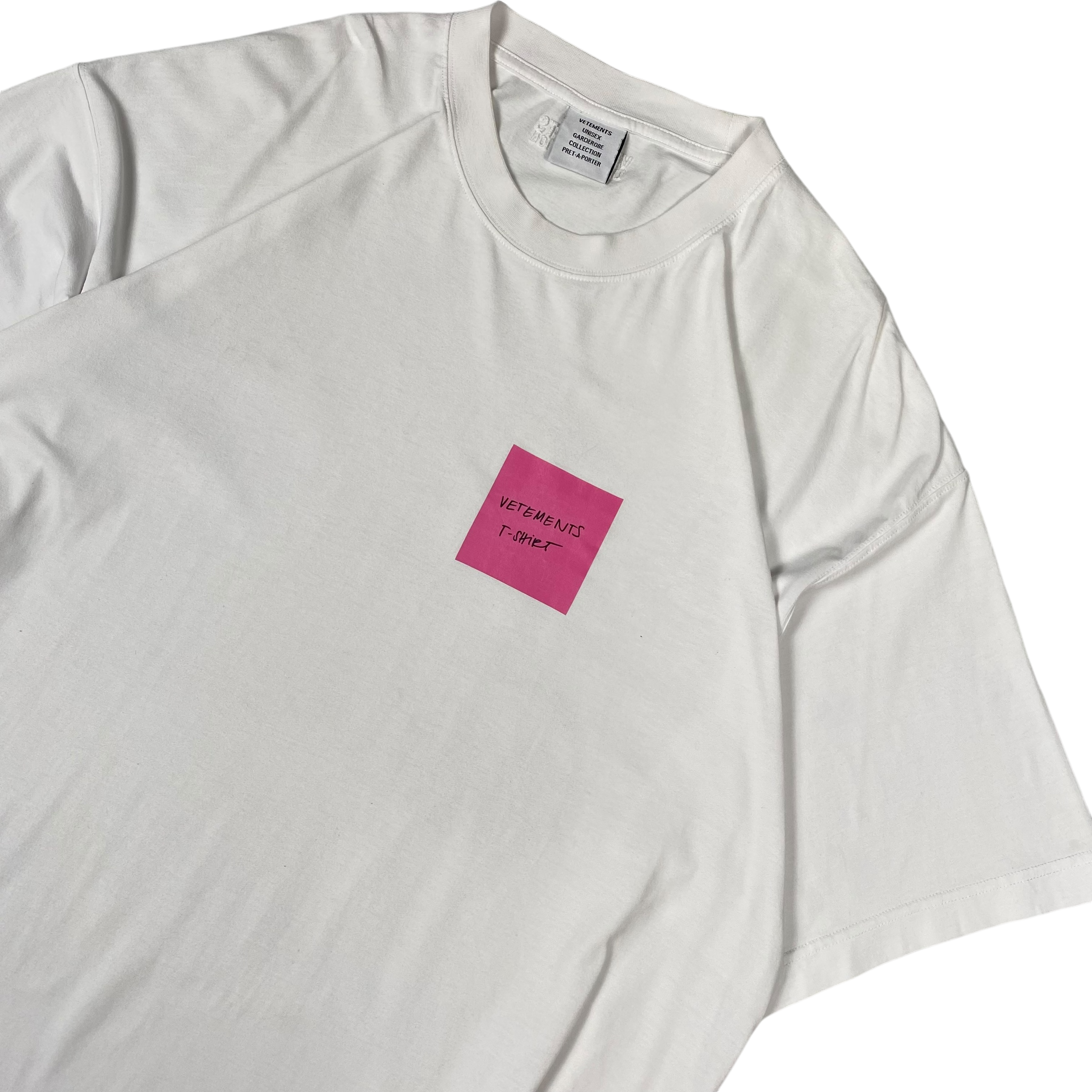 Vetements White Pink Tee