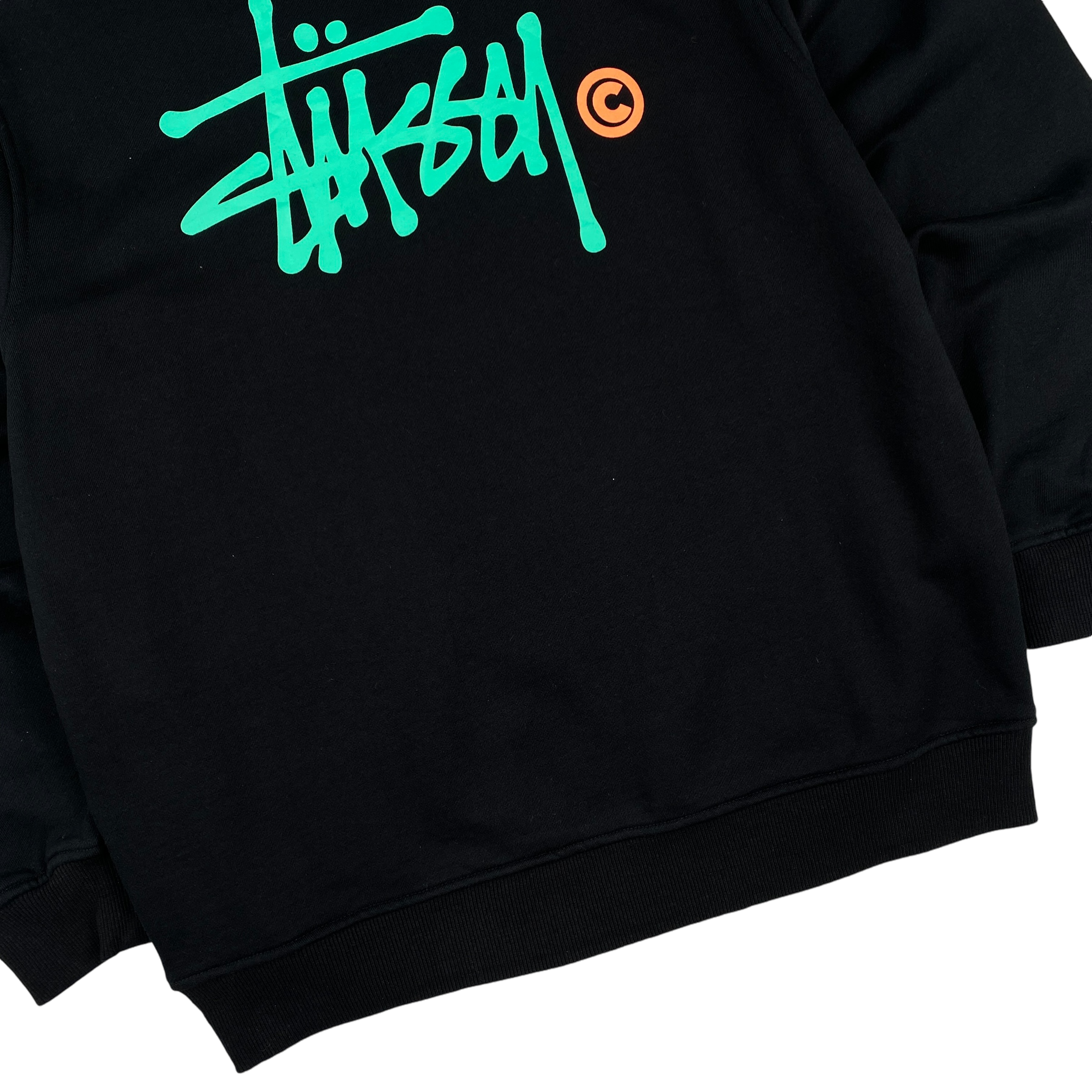 Stussy Navy Green Crewneck