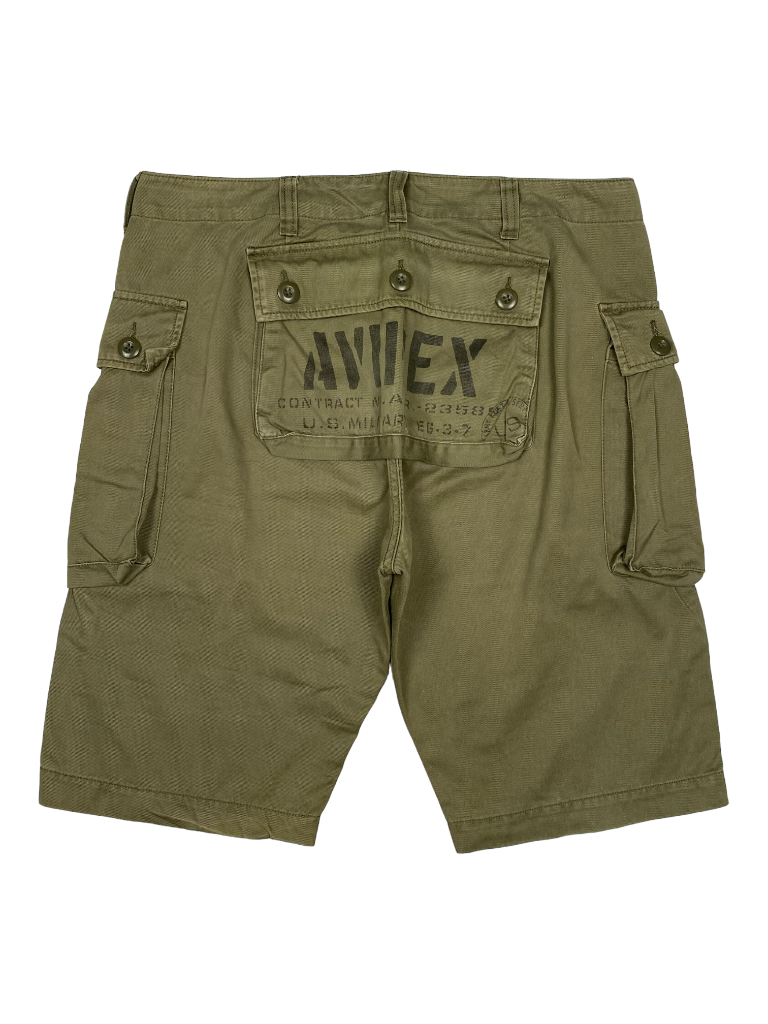 Avirex Green Cargo Jorts